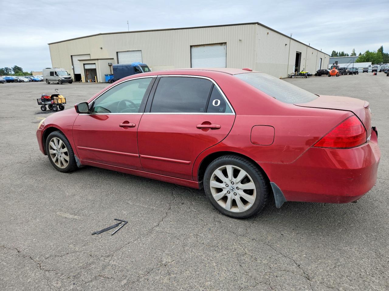 2007 Honda Accord Ex Red vin: 1HGCM66557A048557