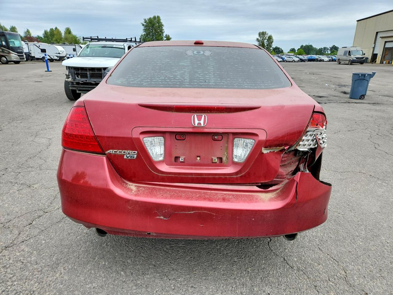2007 Honda Accord Ex Red vin: 1HGCM66557A048557