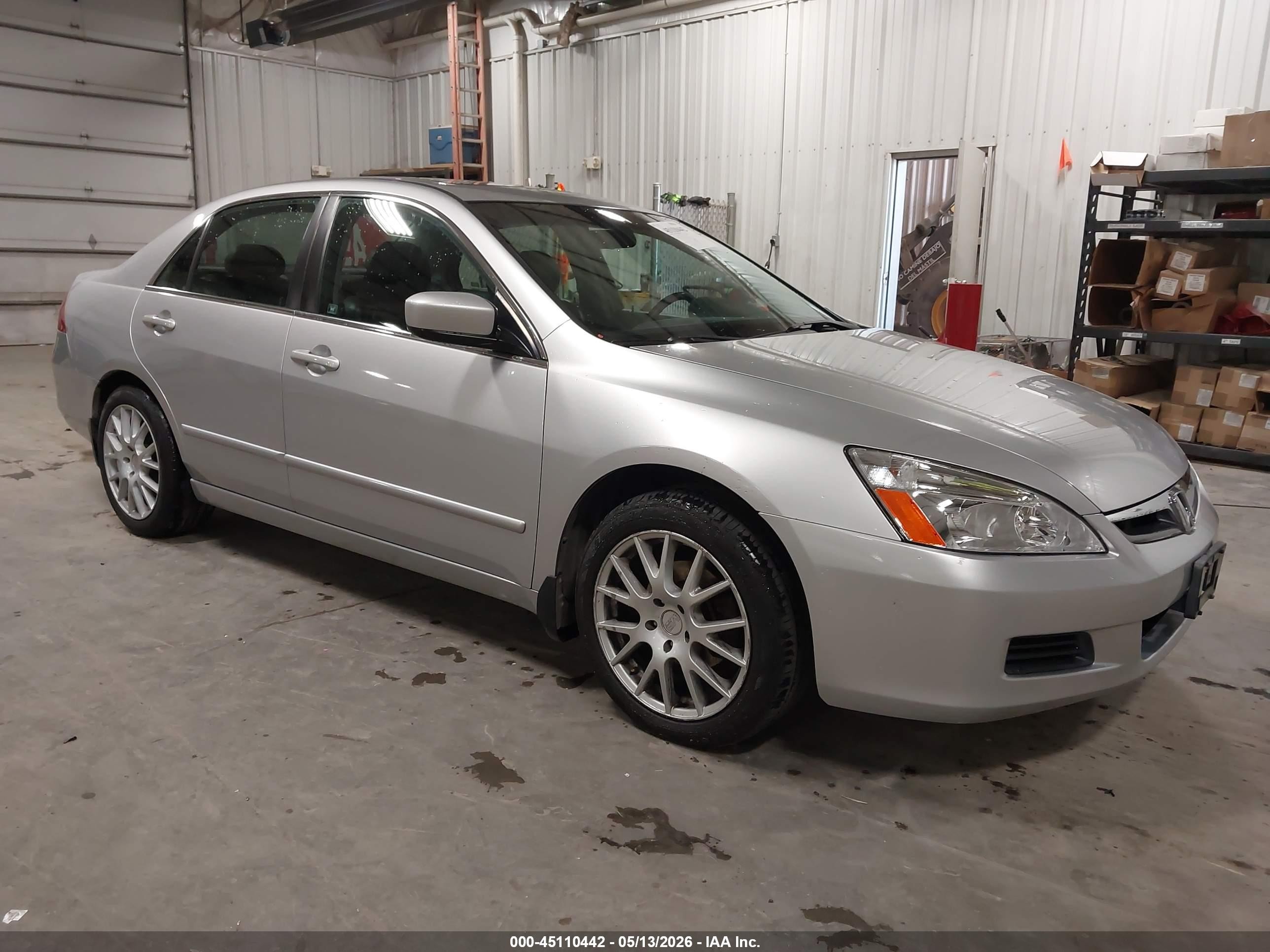 2007 Honda Accord 3.0 Ex Silver vin: 1HGCM66557A053368