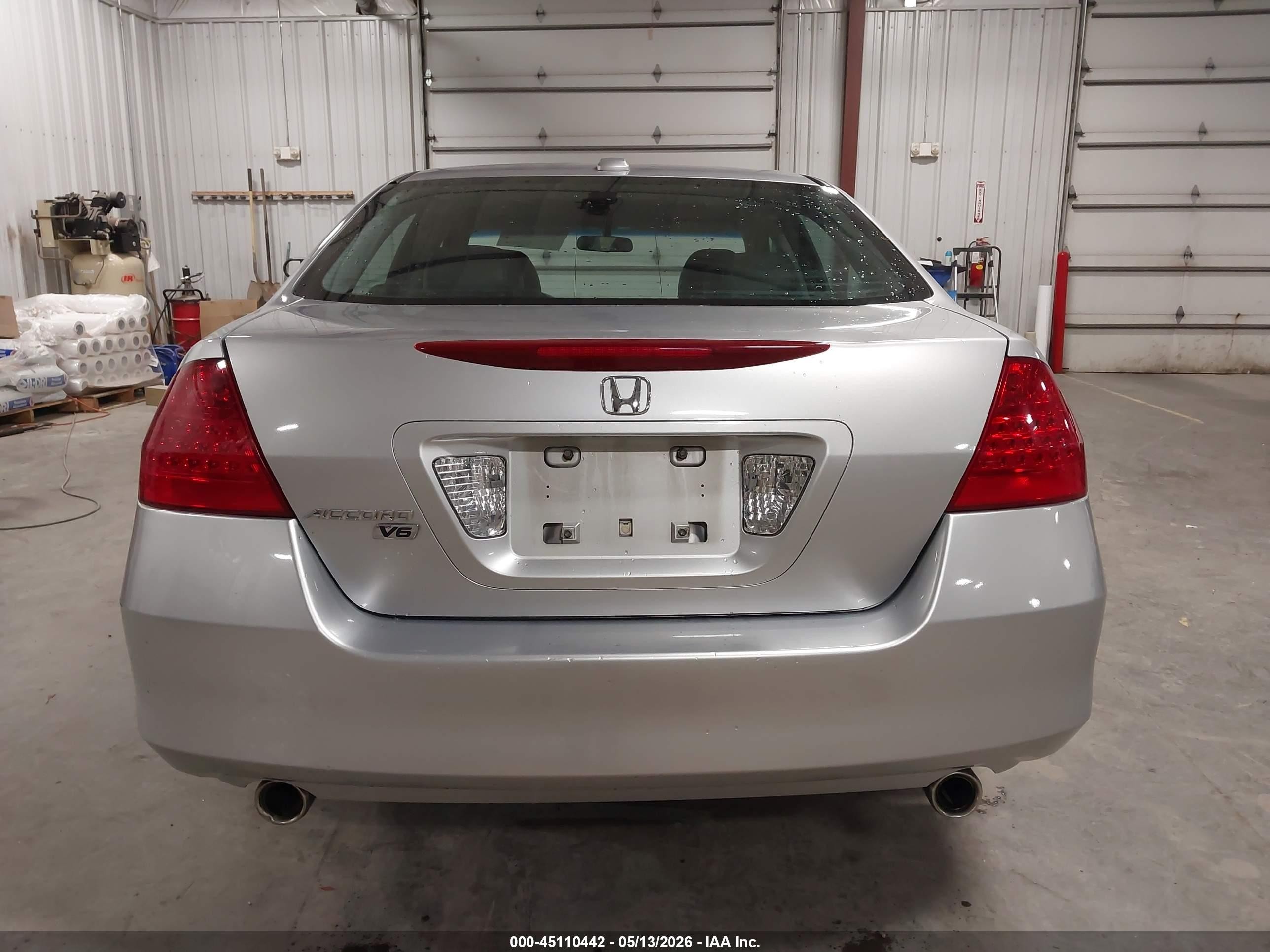 2007 Honda Accord 3.0 Ex Silver vin: 1HGCM66557A053368