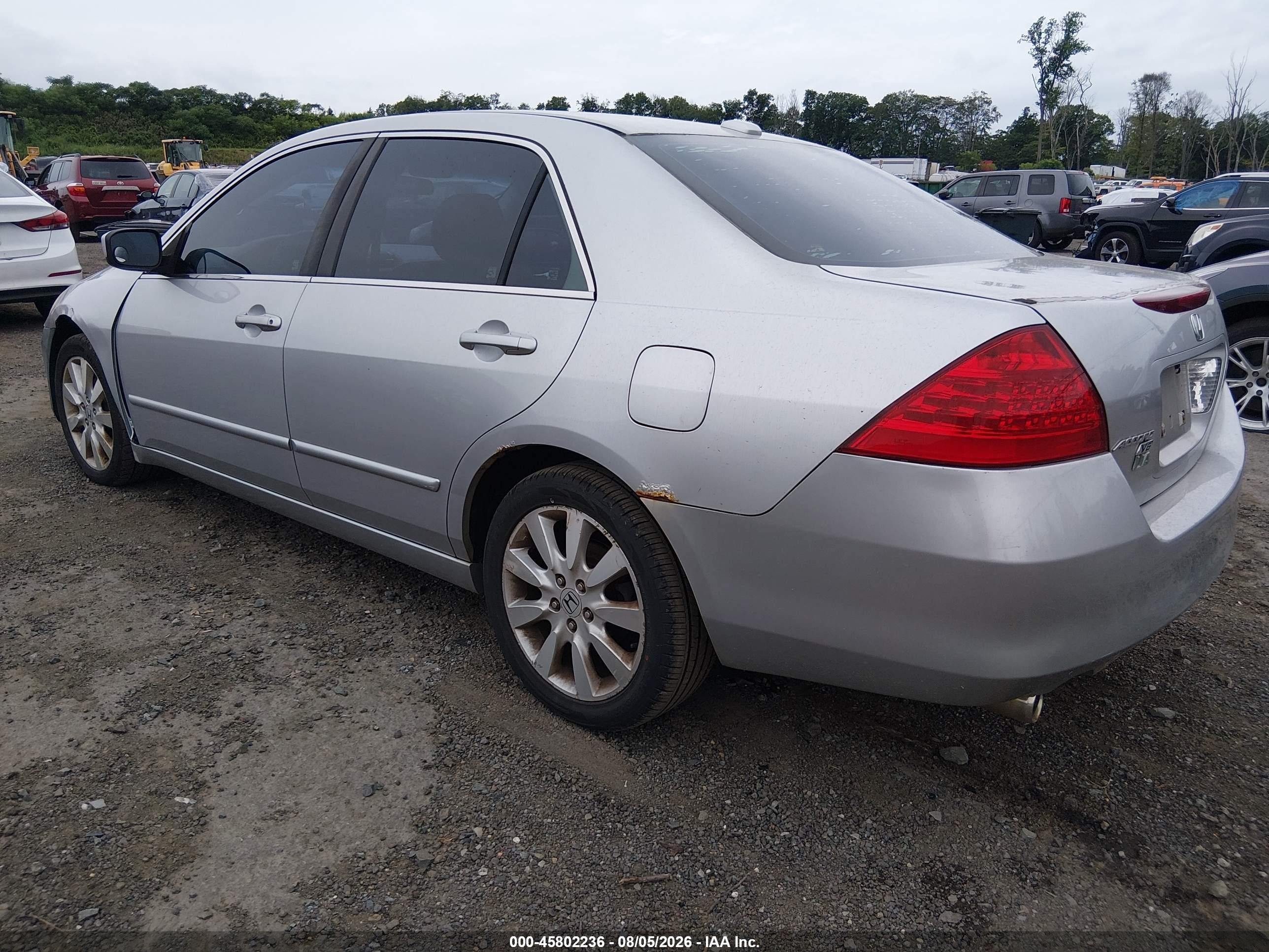 2007 Honda Accord 3.0 Ex Серебряный vin: 1HGCM66557A056271