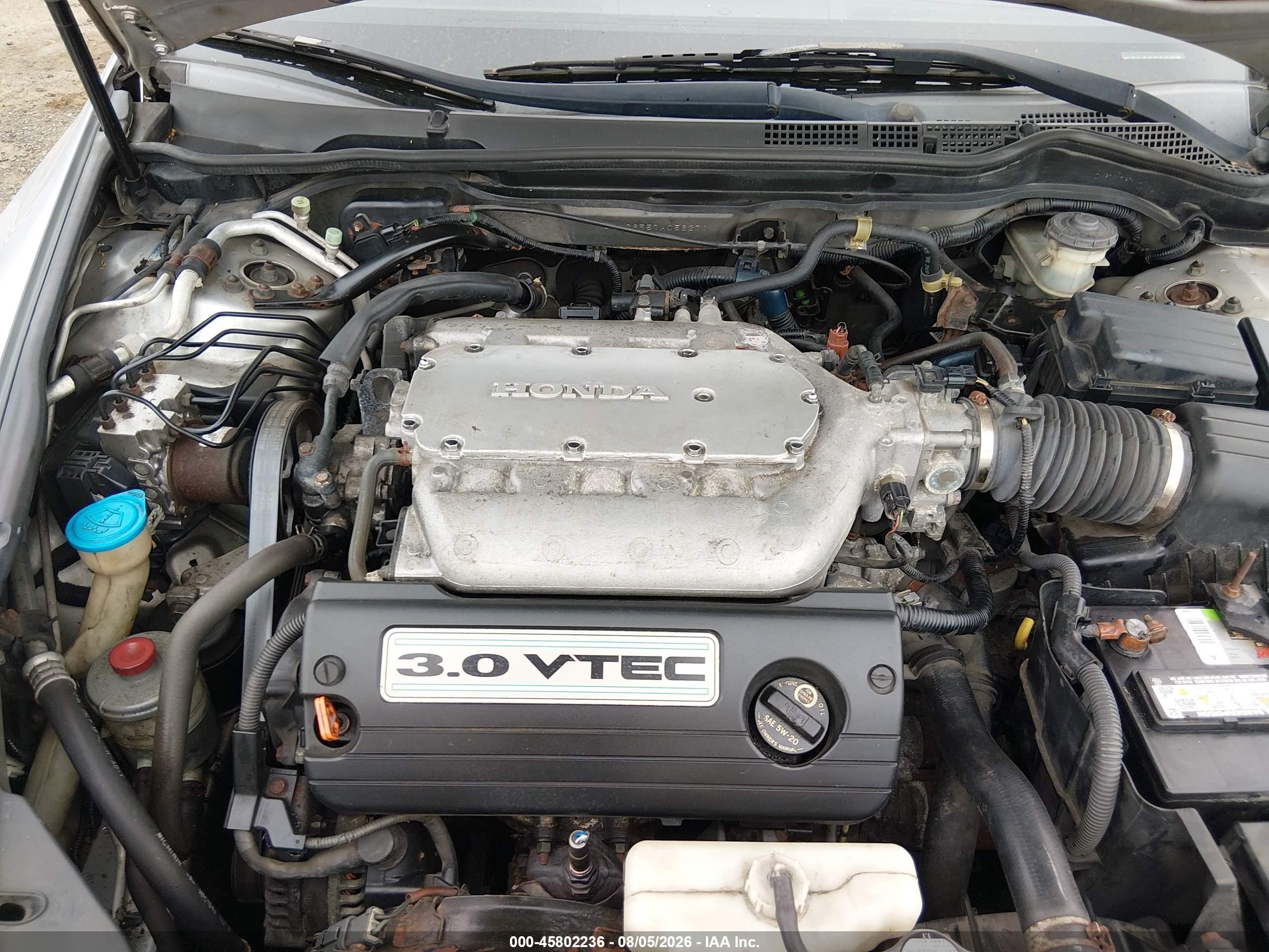 2007 Honda Accord 3.0 Ex Серебряный vin: 1HGCM66557A056271