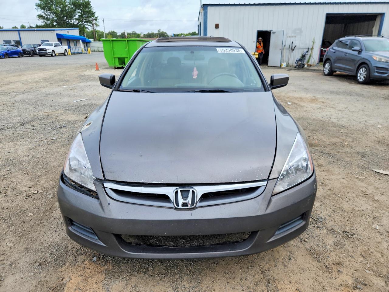 2007 Honda Accord Ex Gray vin: 1HGCM66557A063236