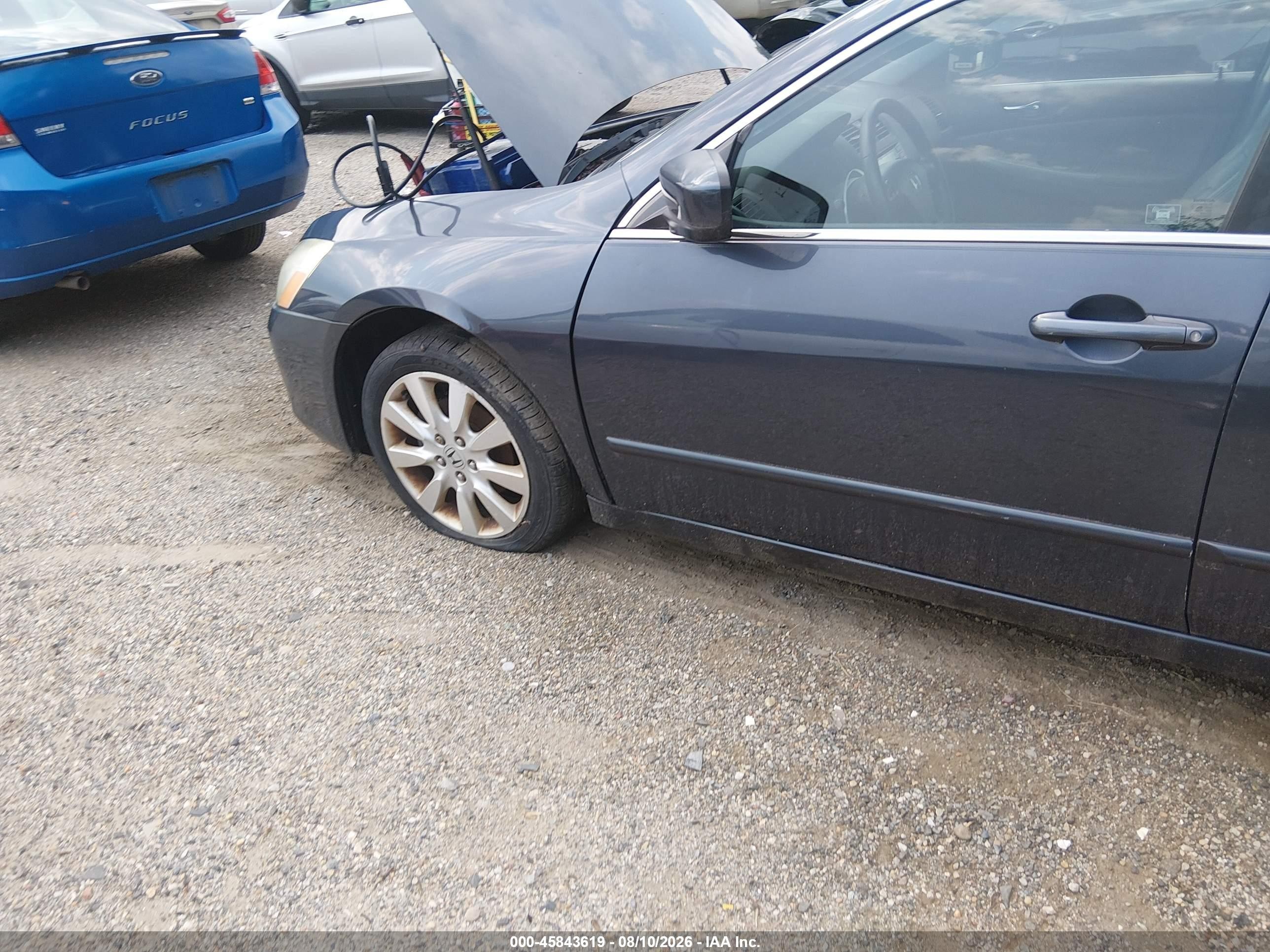 2007 Honda Accord 3.0 Ex Gray vin: 1HGCM66557A076861