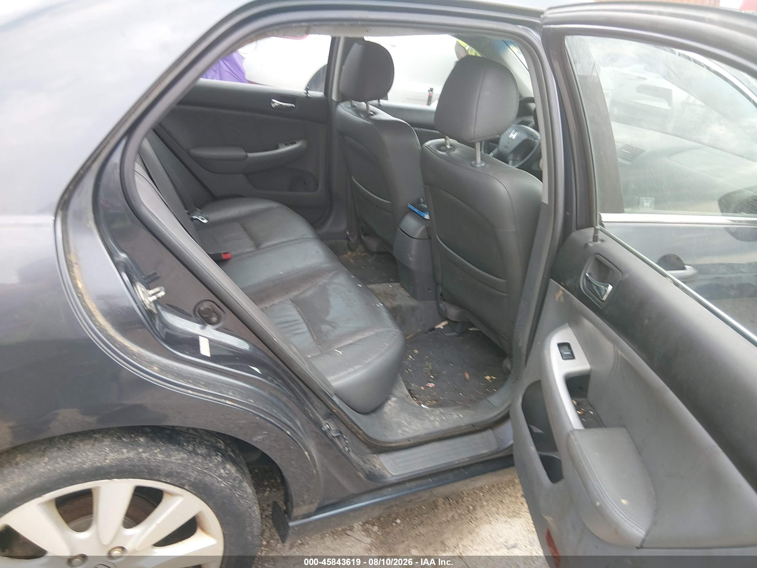 2007 Honda Accord 3.0 Ex Gray vin: 1HGCM66557A076861