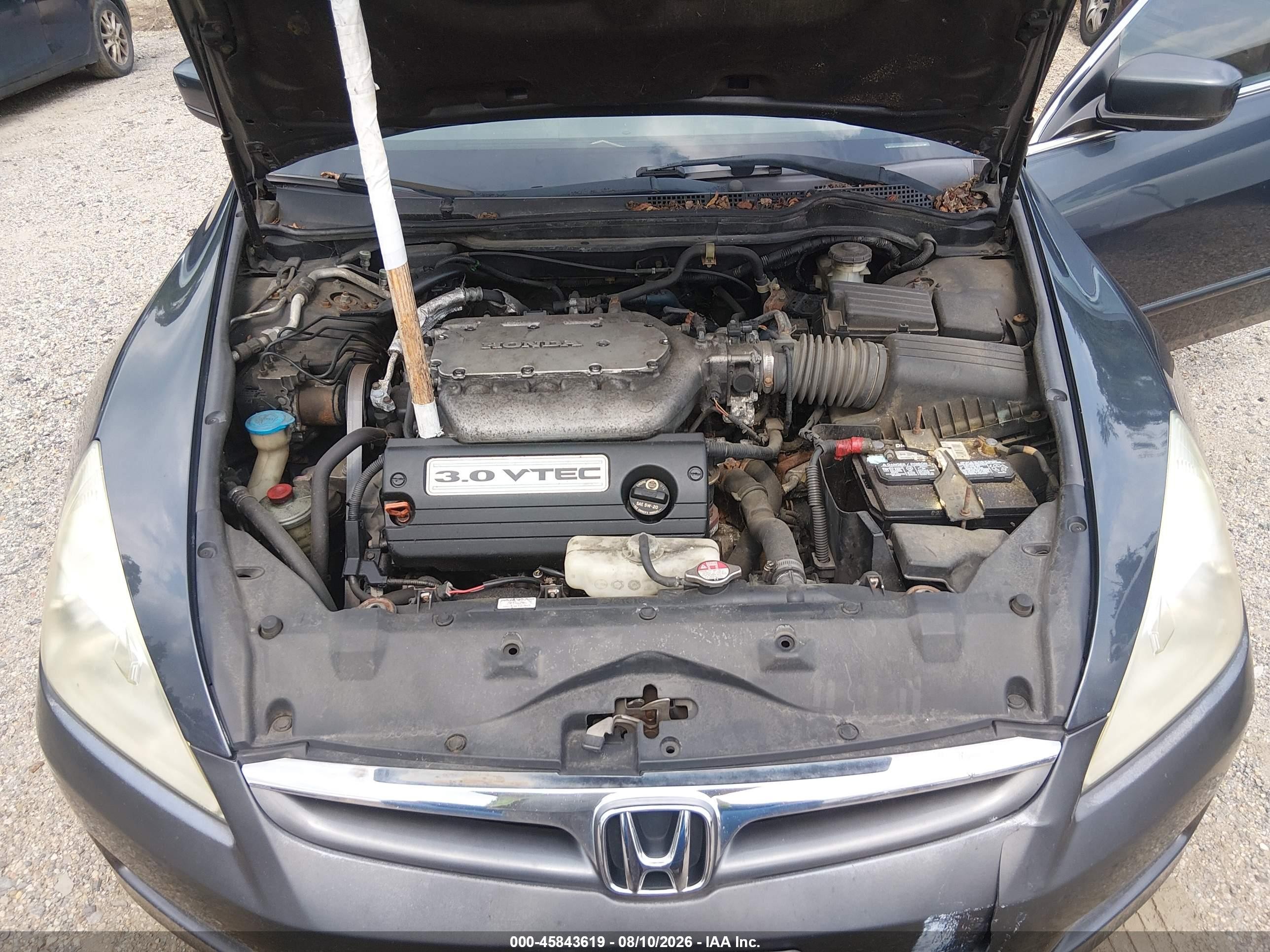 2007 Honda Accord 3.0 Ex Gray vin: 1HGCM66557A076861
