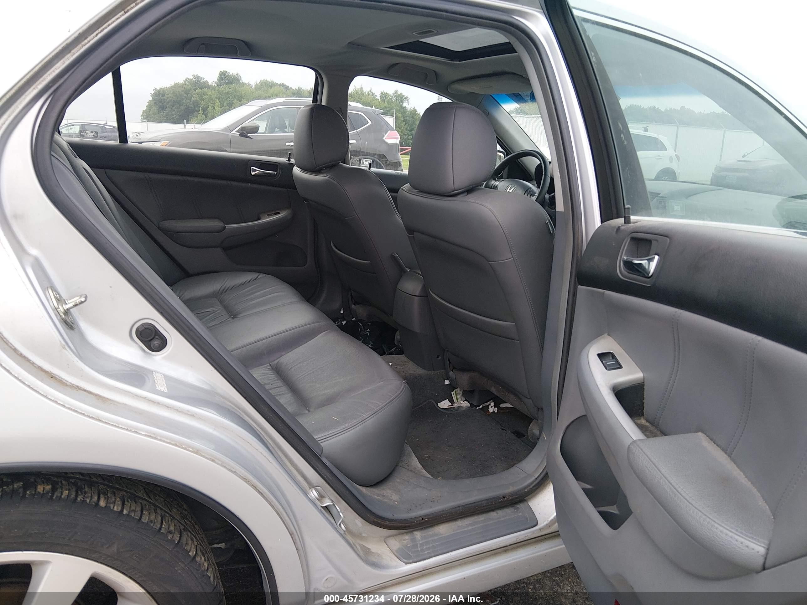 2007 Honda Accord 3.0 Ex Silver vin: 1HGCM66557A077573