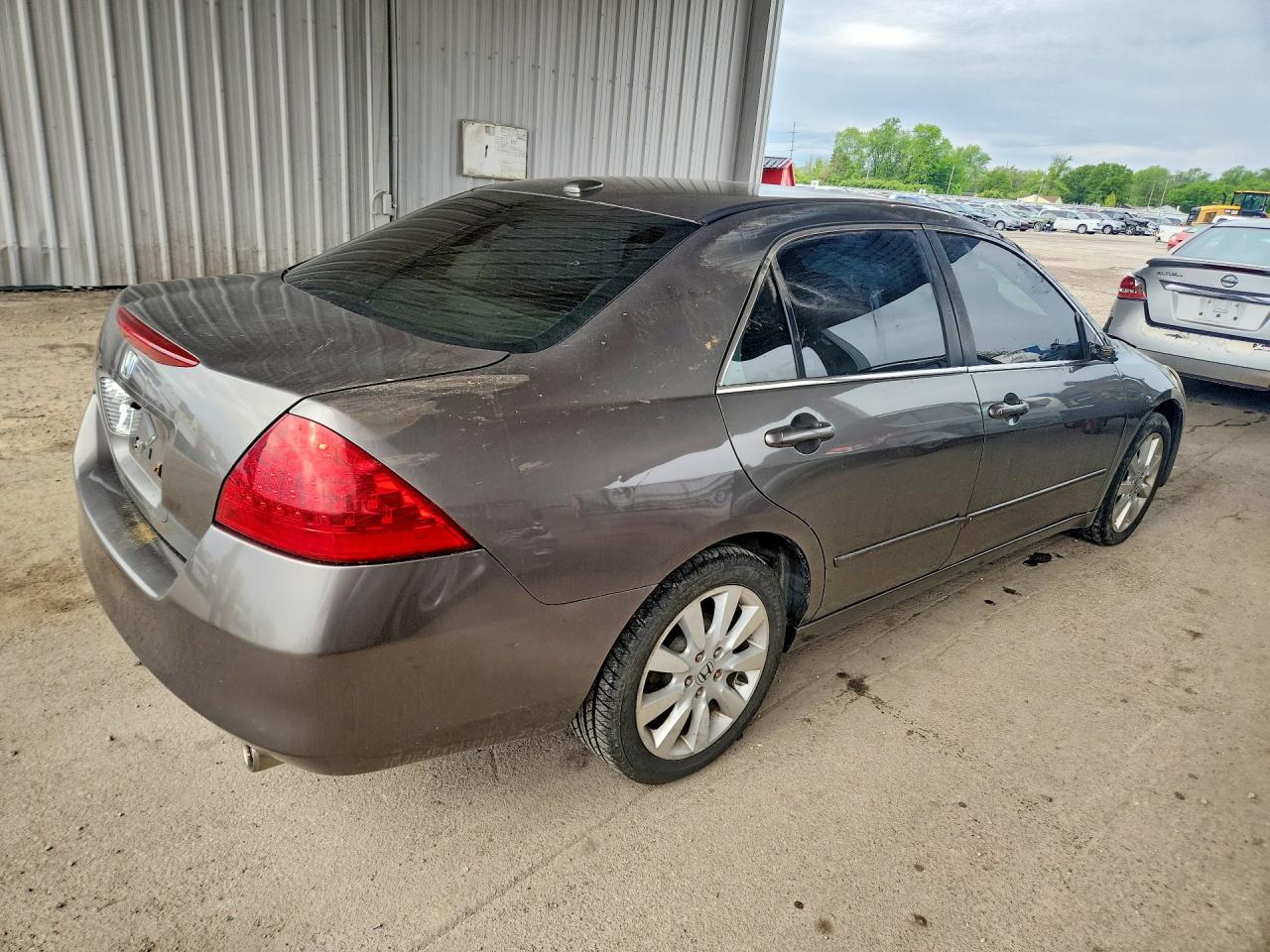 2007 Honda Accord Ex Желто-коричневый vin: 1HGCM66557A081963