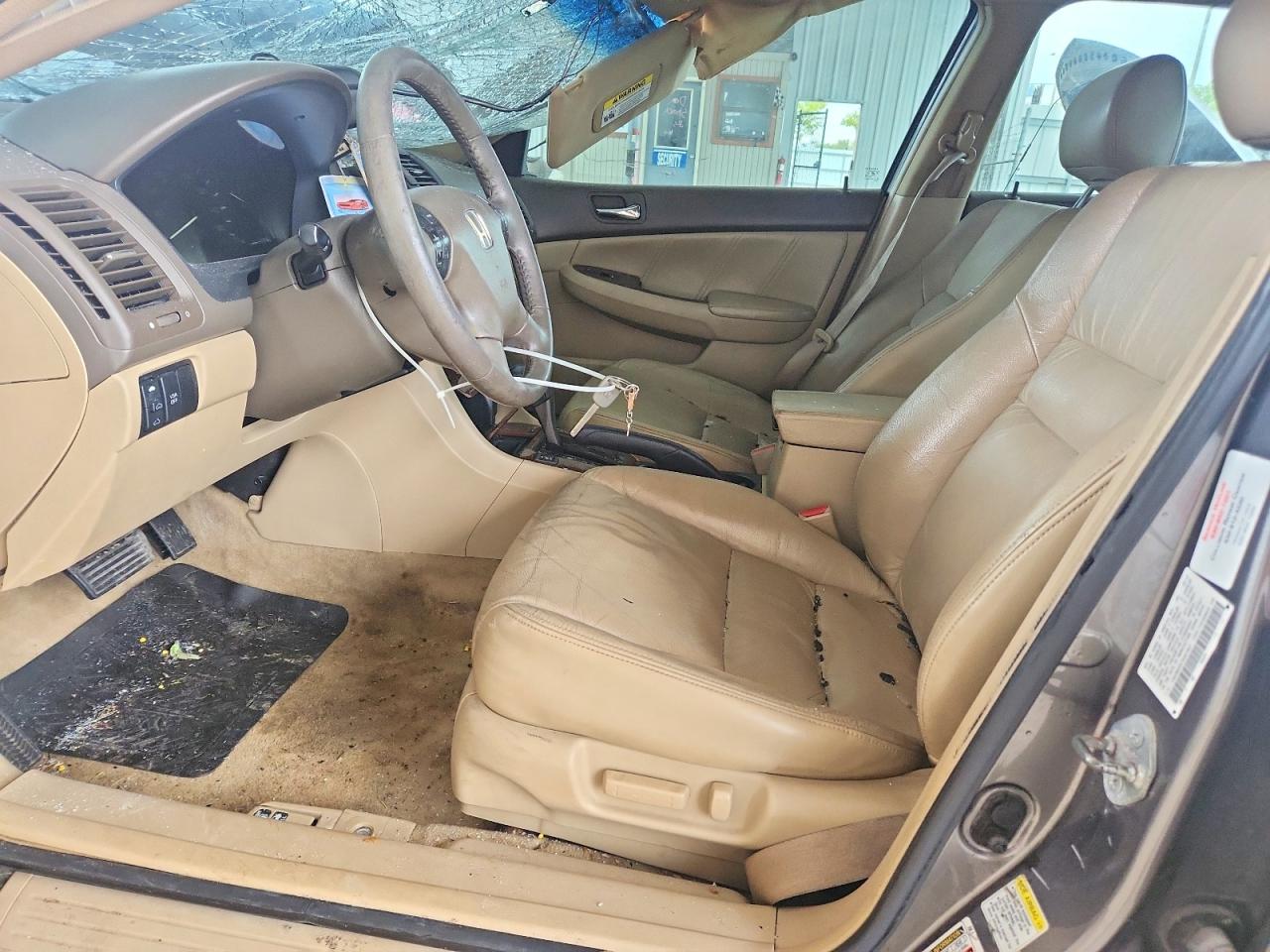 2007 Honda Accord Ex Желто-коричневый vin: 1HGCM66557A081963