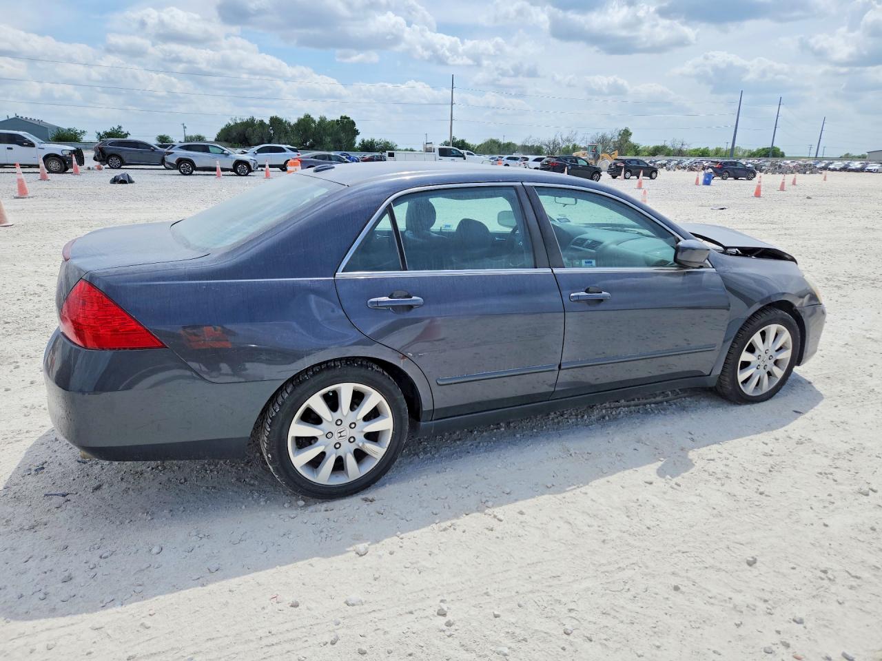 2007 Honda Accord Ex Gray vin: 1HGCM66557A085298