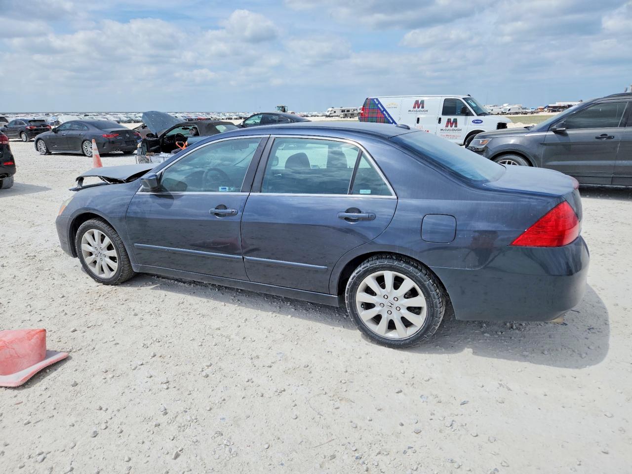 2007 Honda Accord Ex Gray vin: 1HGCM66557A085298
