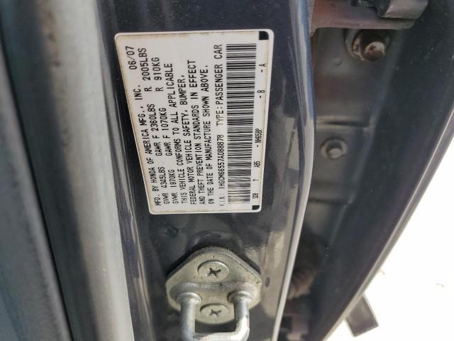 2007 Honda Accord Ex   Gray vin: 1HGCM66557A088878