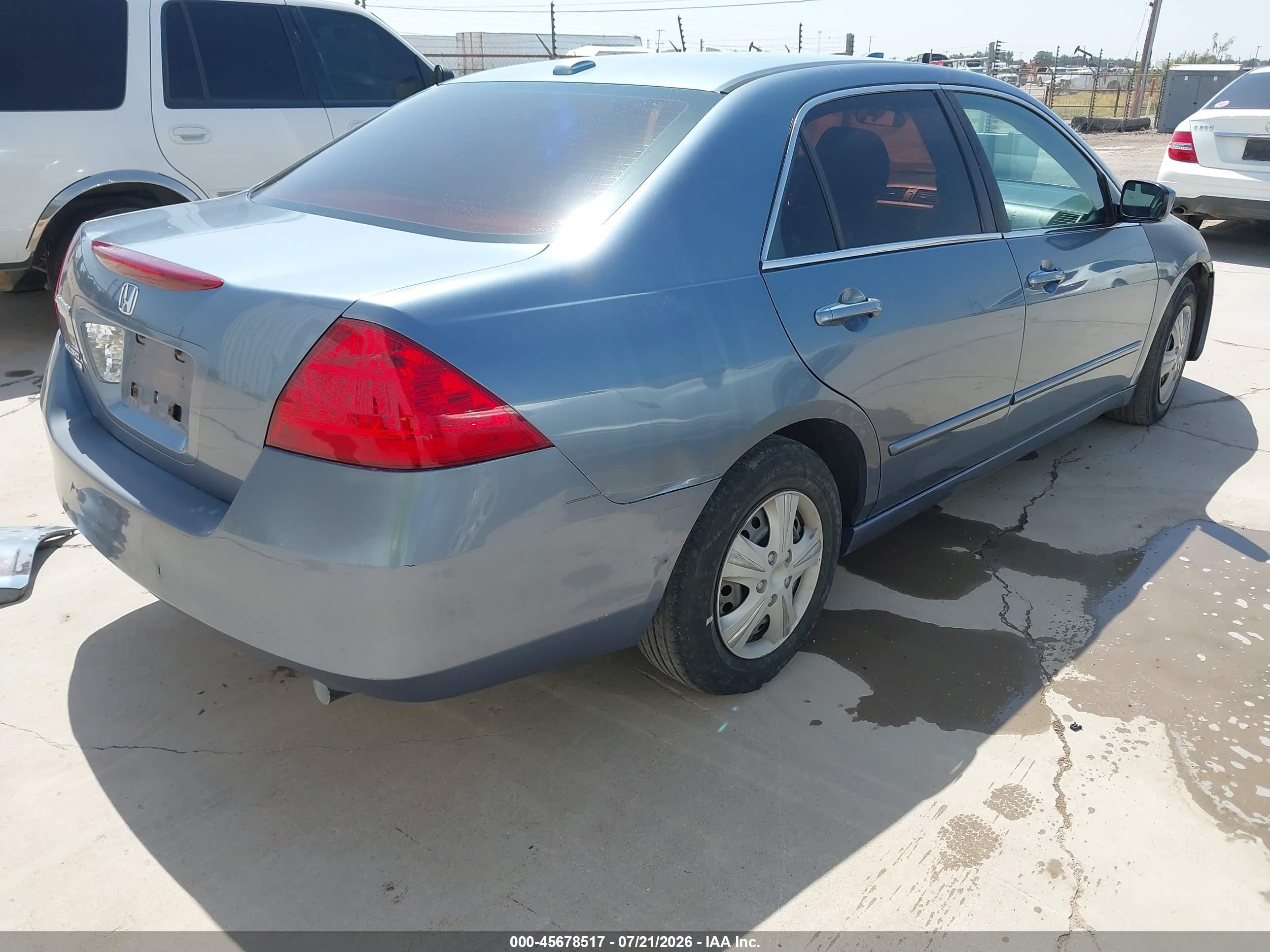 2007 Honda Accord 3.0 Ex Синий vin: 1HGCM66557A089237