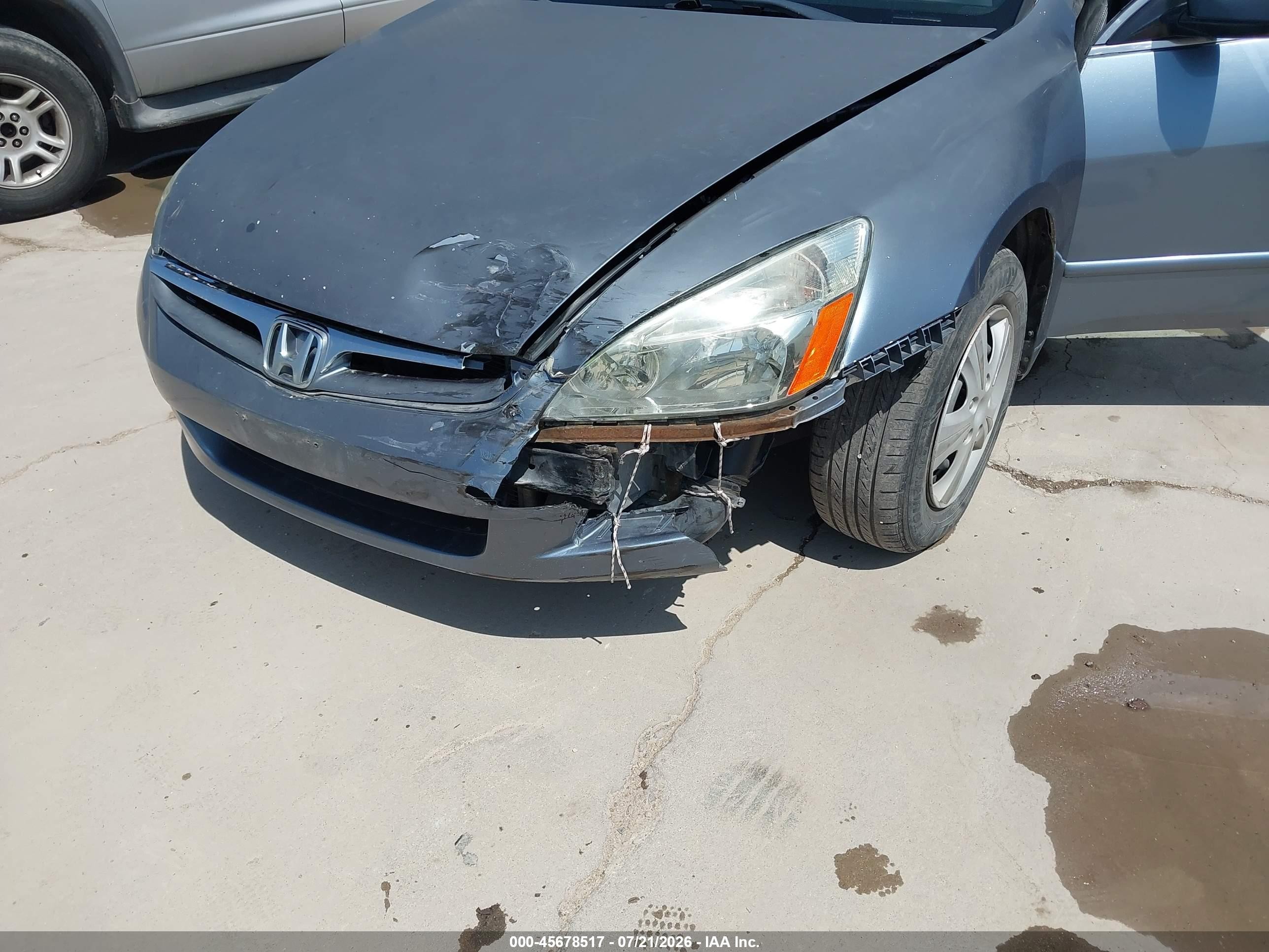 2007 Honda Accord 3.0 Ex Синий vin: 1HGCM66557A089237