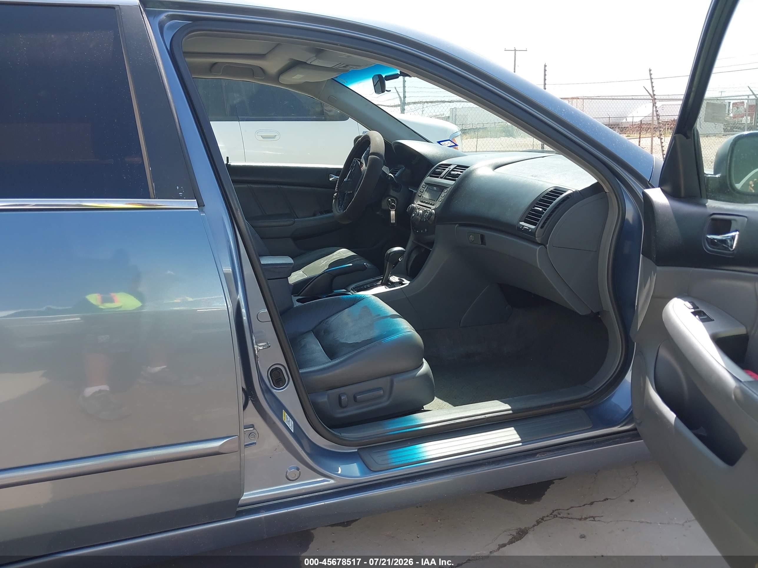 2007 Honda Accord 3.0 Ex Синий vin: 1HGCM66557A089237
