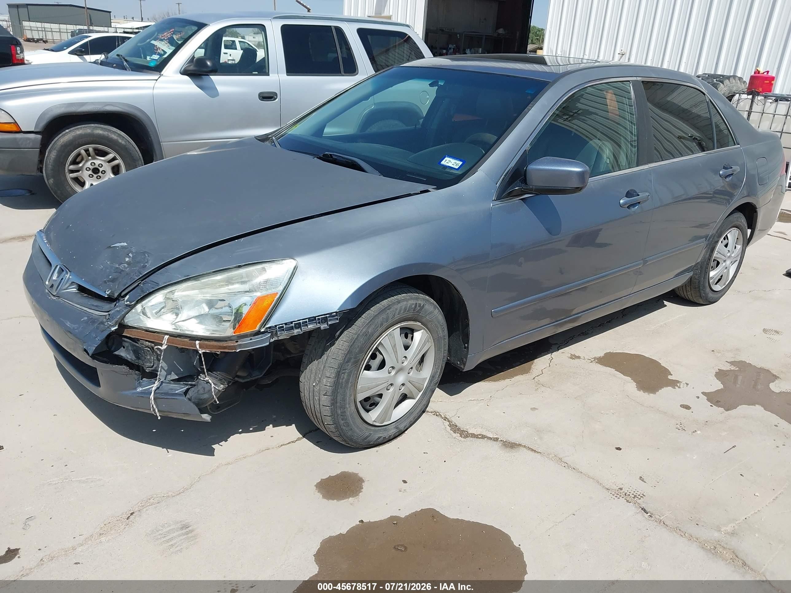 2007 Honda Accord 3.0 Ex Синий vin: 1HGCM66557A089237