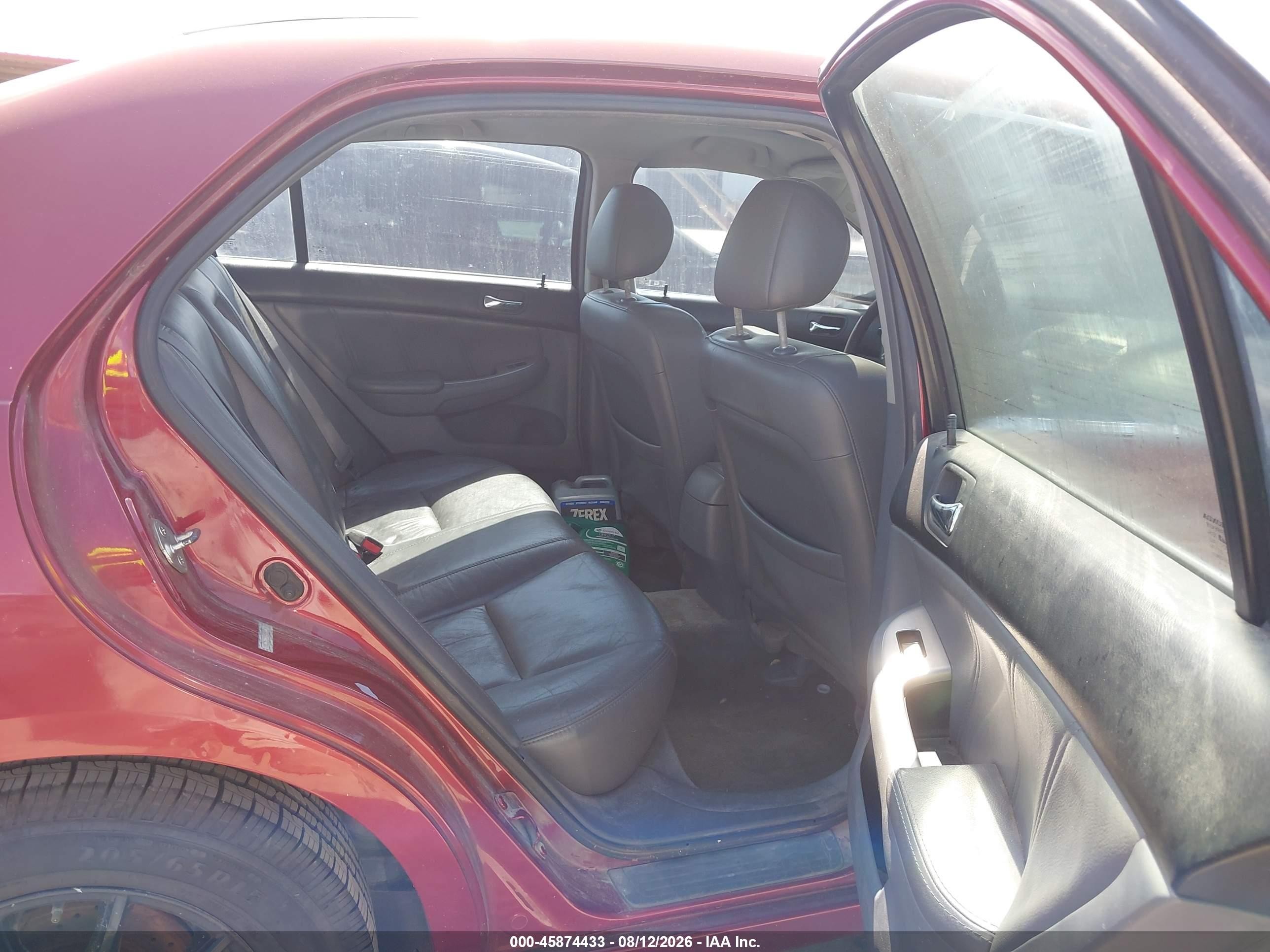 2007 Honda Accord 3.0 Ex Red vin: 1HGCM66557A094714