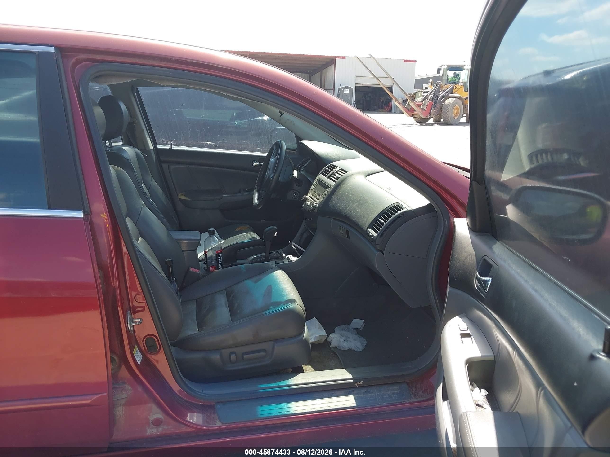 2007 Honda Accord 3.0 Ex Red vin: 1HGCM66557A094714