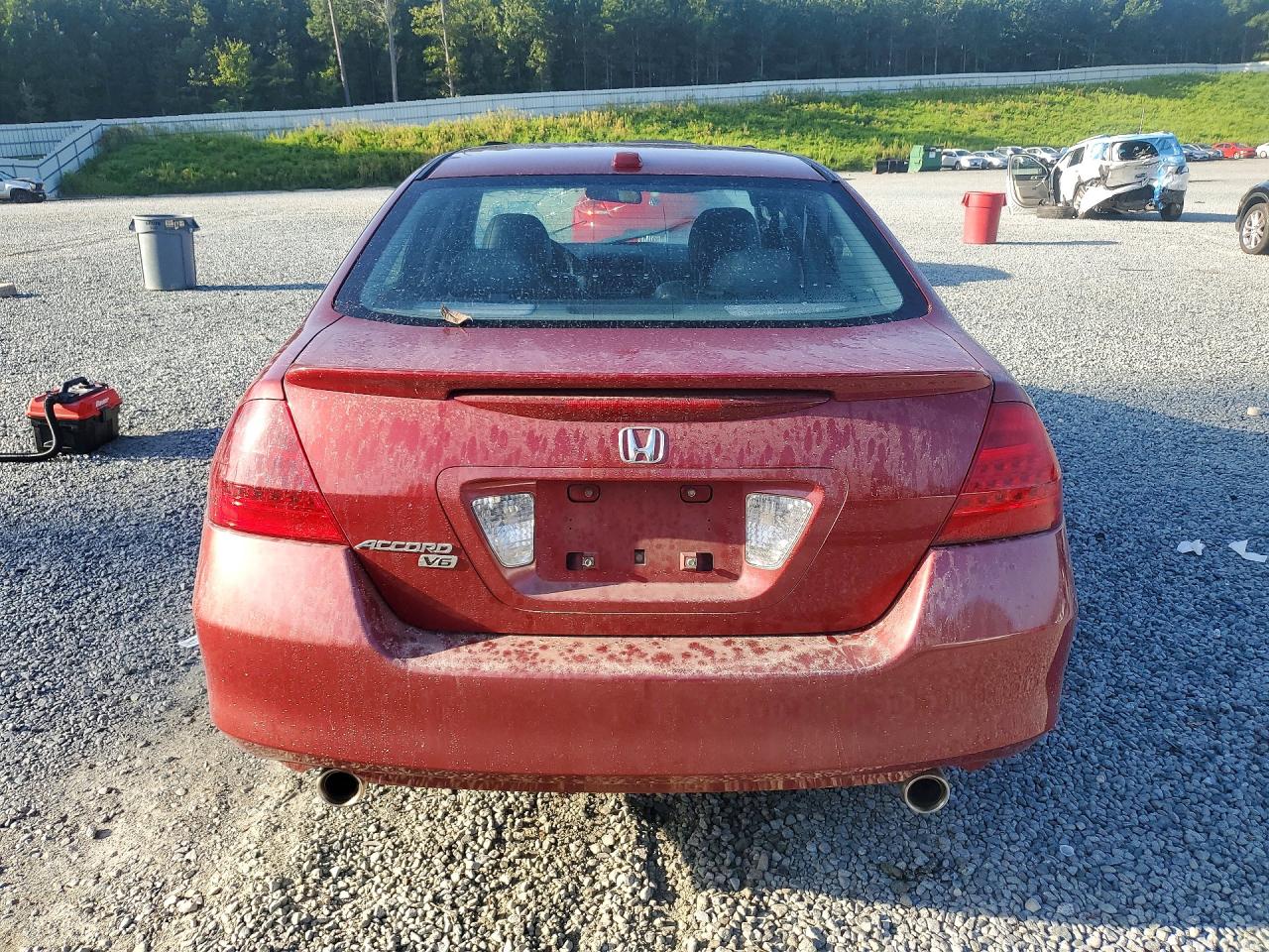 2007 Honda Accord Ex Burgundy vin: 1HGCM66557A096950