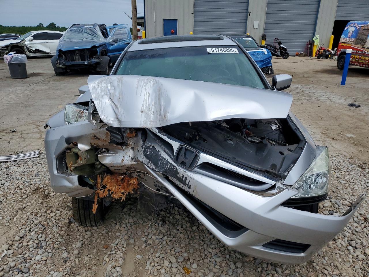 2007 Honda Accord Ex Silver vin: 1HGCM66557A101807