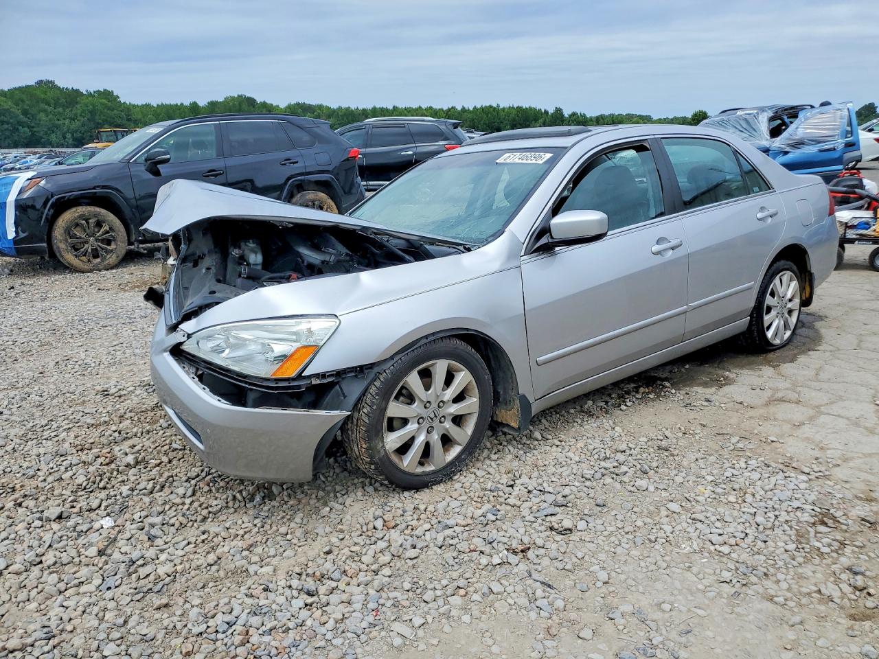 2007 Honda Accord Ex Silver vin: 1HGCM66557A101807