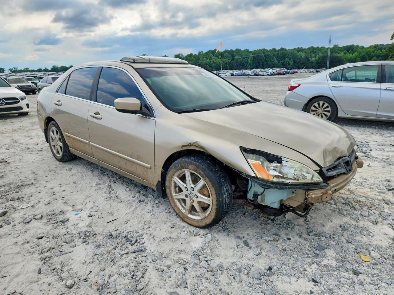 2003 Honda Accord Ex Tan vin: 1HGCM66563A021233