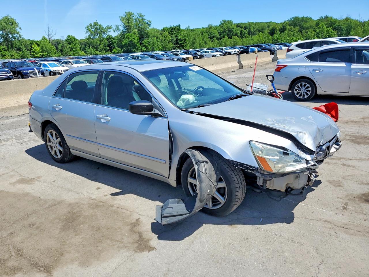 2003 Honda Accord Ex Серебряный vin: 1HGCM66563A082565