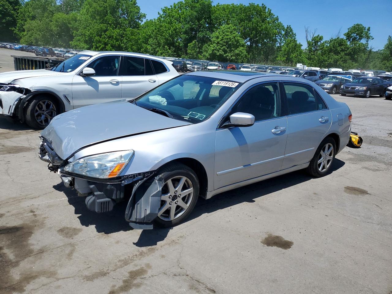 2003 Honda Accord Ex Silver vin: 1HGCM66563A082565