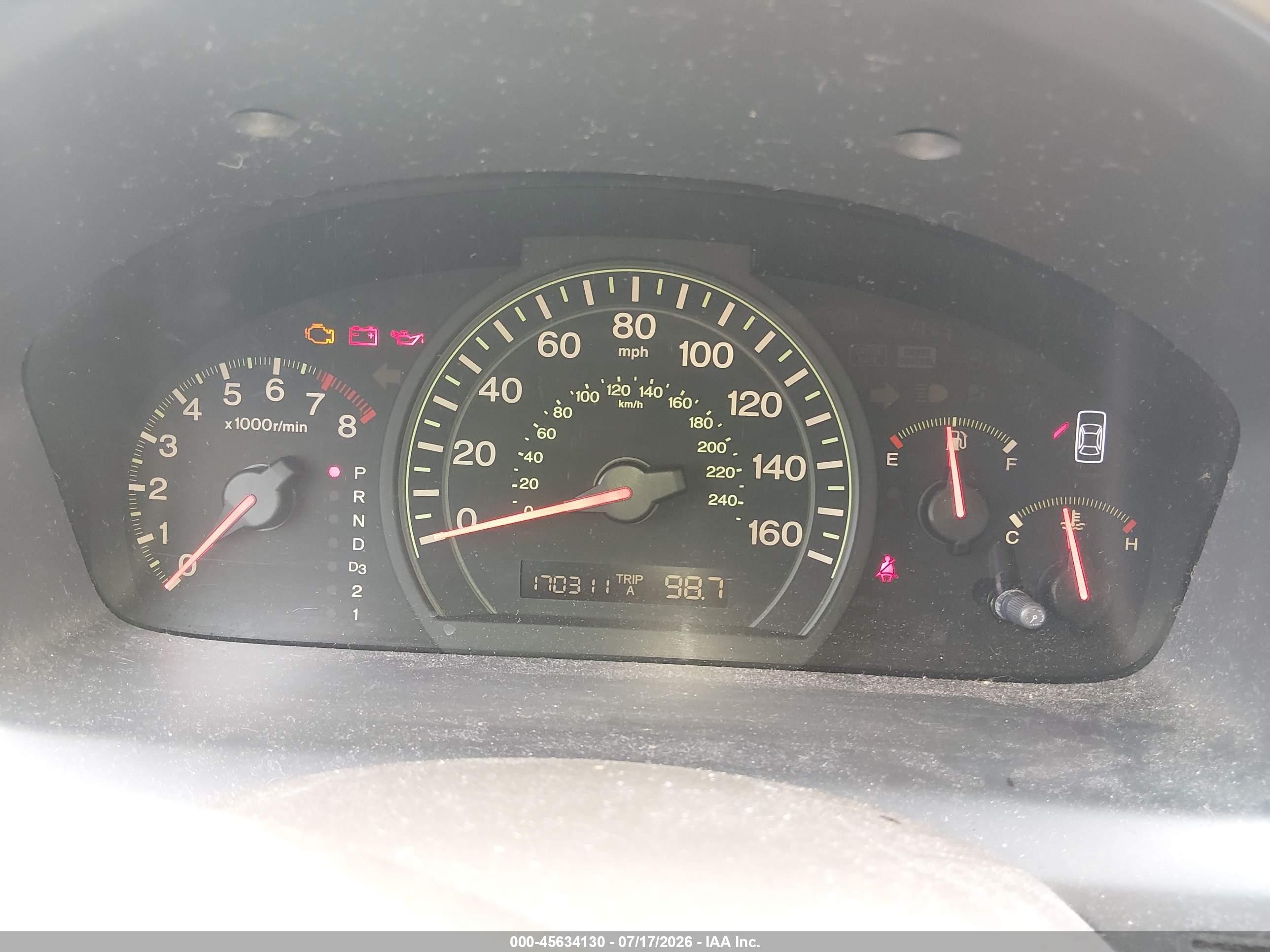 2003 Honda Accord Sdn Ex Blue vin: 1HGCM66563A083800