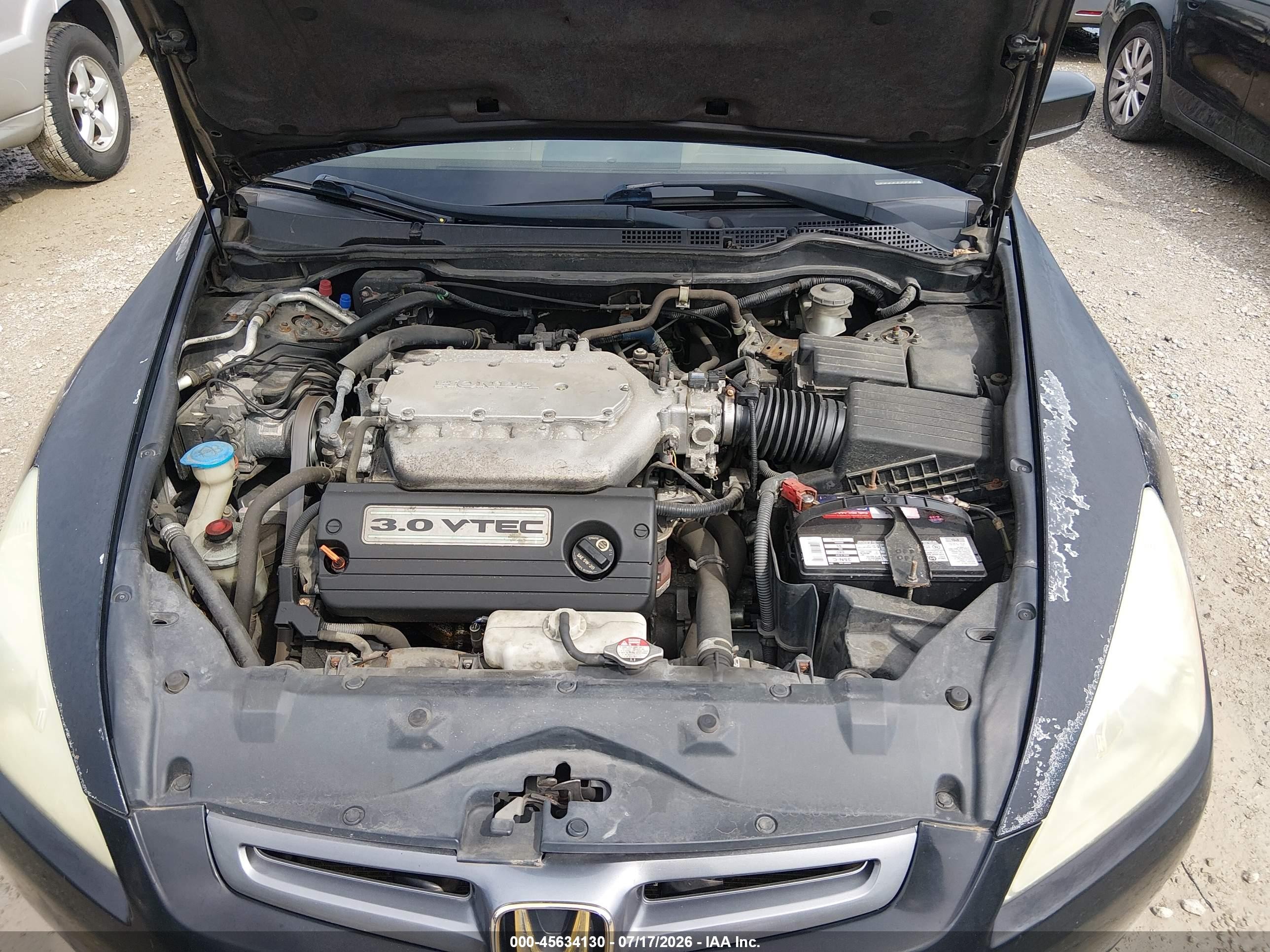 2003 Honda Accord Sdn Ex Blue vin: 1HGCM66563A083800