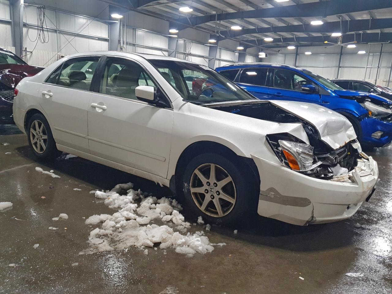 2004 Honda Accord Ex White vin: 1HGCM66564A007477