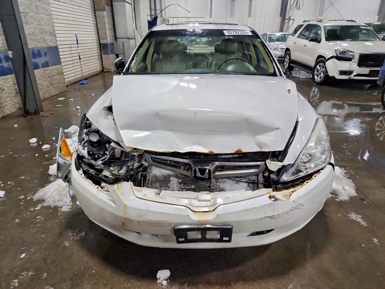 2004 Honda Accord Ex White vin: 1HGCM66564A007477