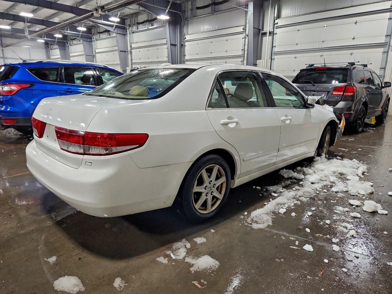 2004 Honda Accord Ex White vin: 1HGCM66564A007477