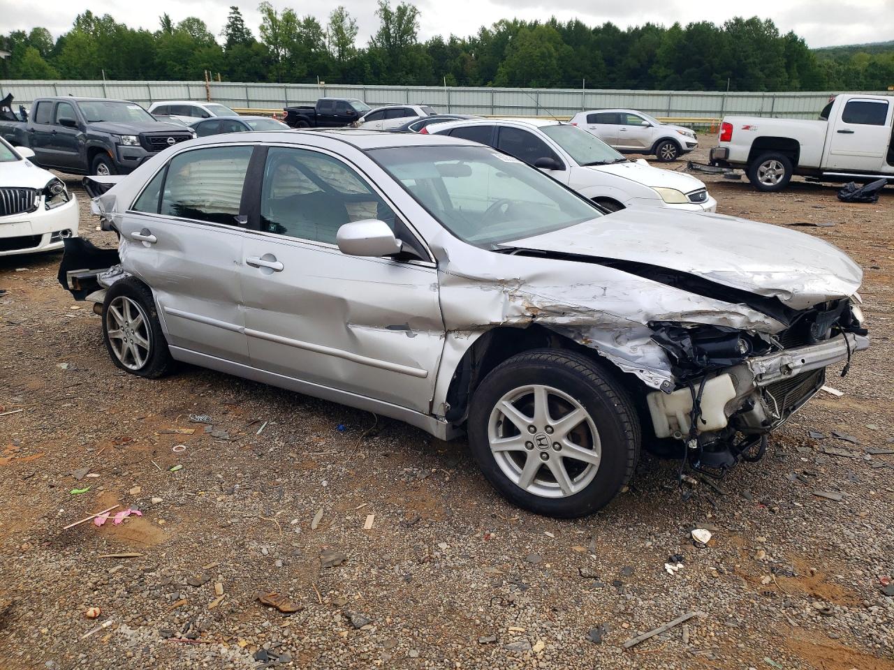 2004 Honda Accord Ex Silver vin: 1HGCM66564A019063