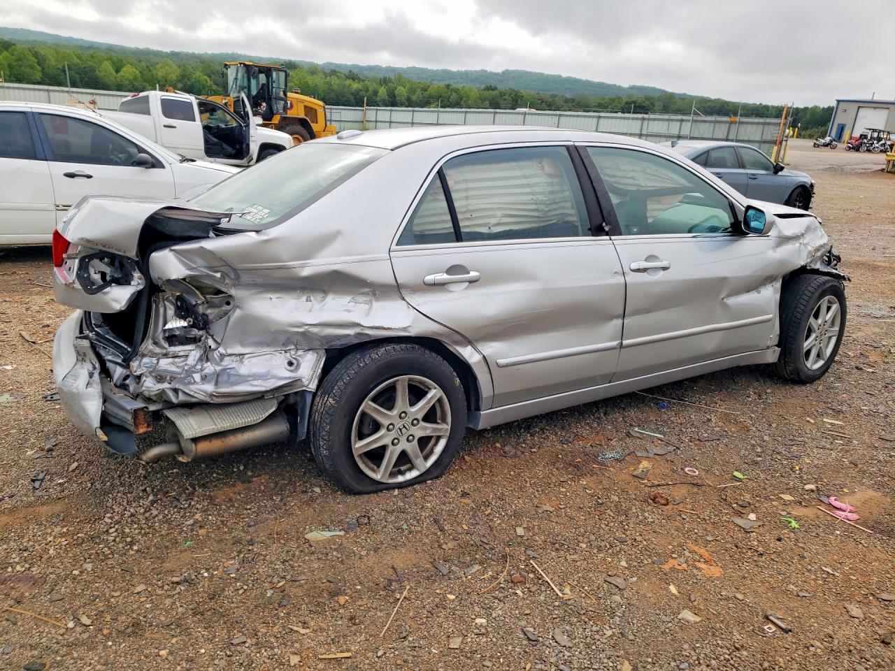 2004 Honda Accord Ex Silver vin: 1HGCM66564A019063