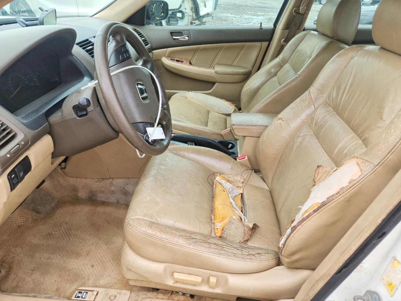 2004 Honda Accord Ex White vin: 1HGCM66564A048756
