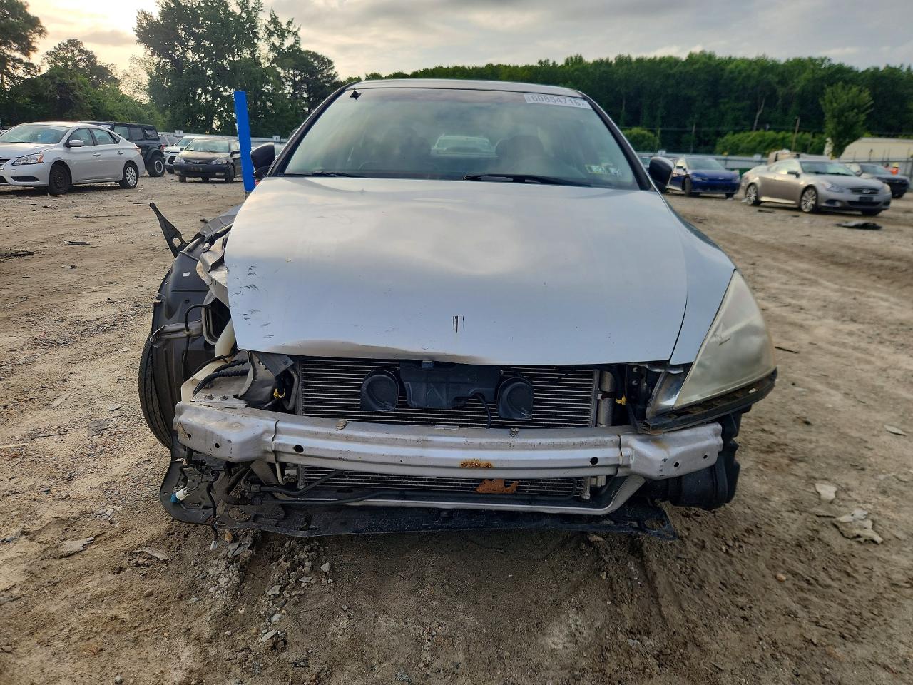 2005 Honda Accord Ex Silver vin: 1HGCM66565A001728