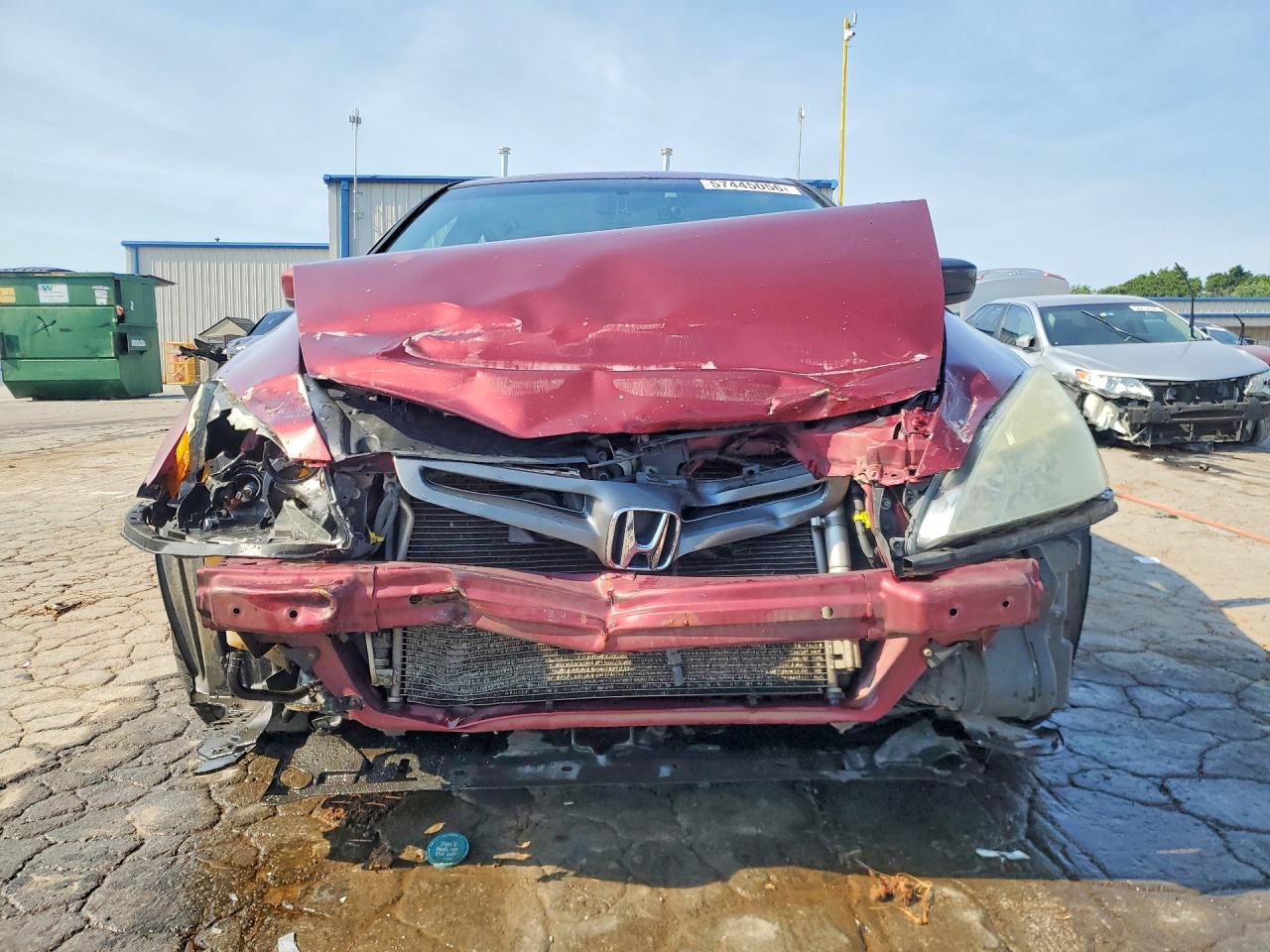 2005 Honda Accord Ex Maroon vin: 1HGCM66565A021137