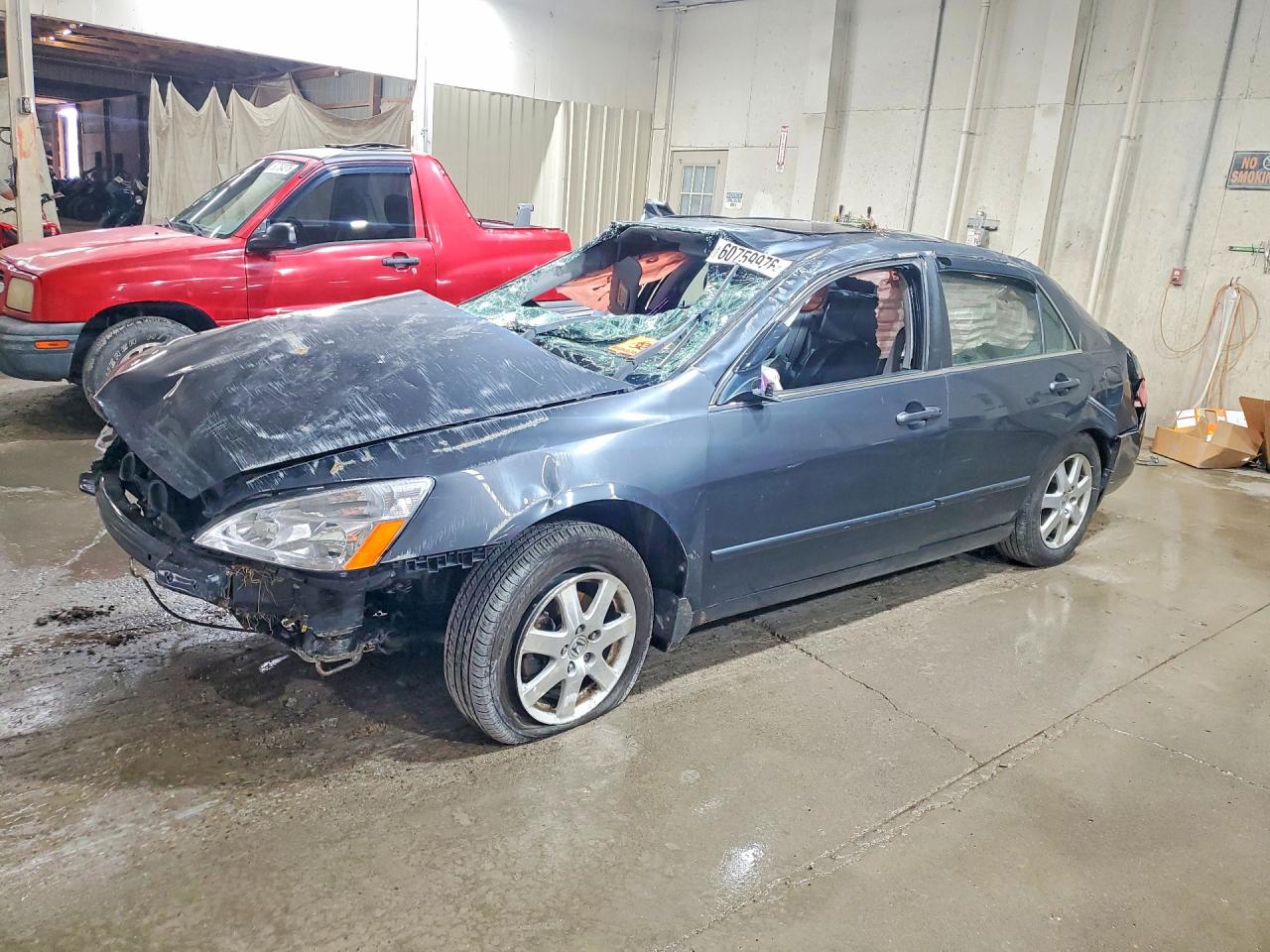 2005 Honda Accord Ex Gray vin: 1HGCM66565A021235