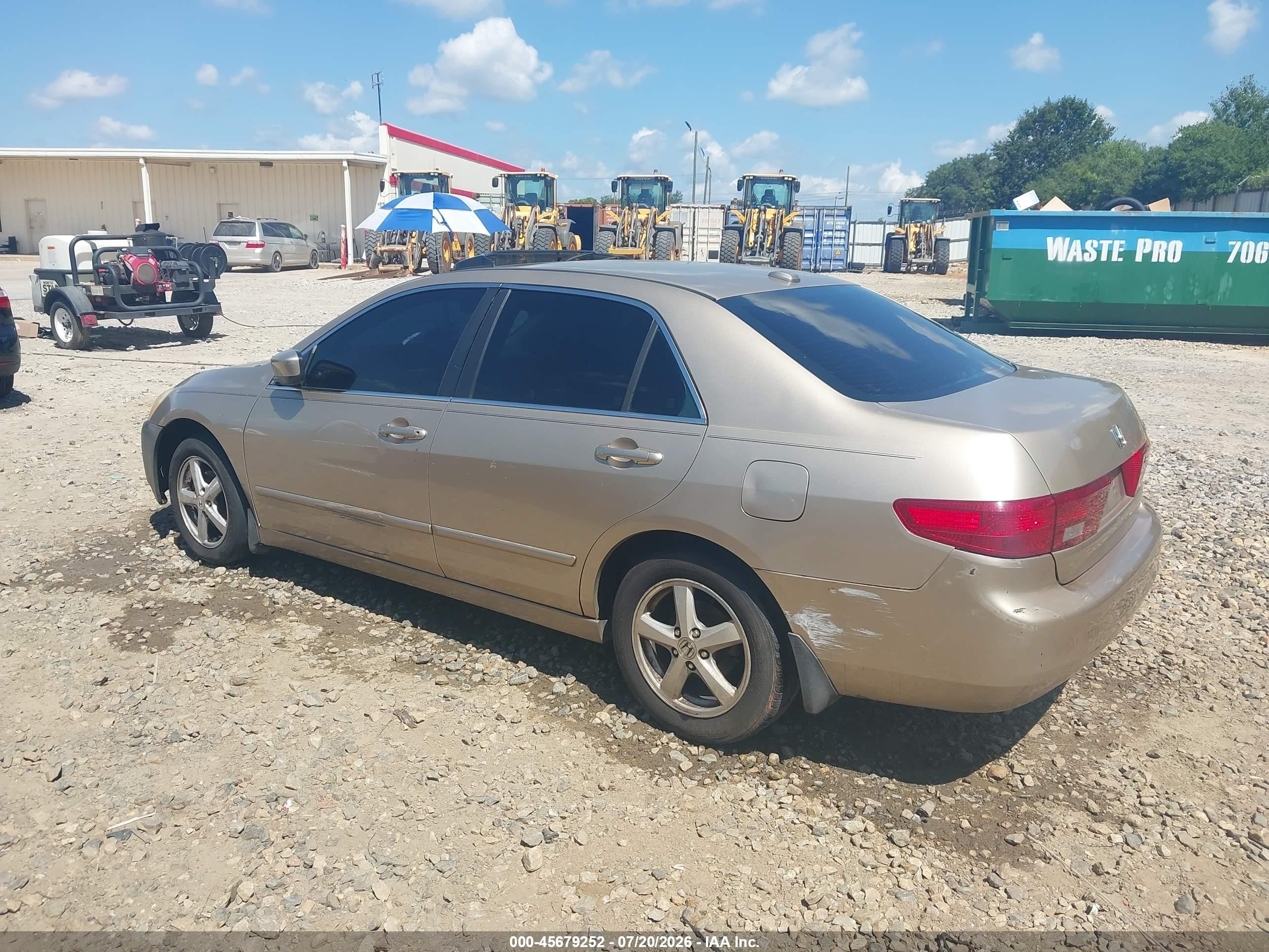 2005 Honda Accord 3.0 Ex Желто-коричневый vin: 1HGCM66565A026788