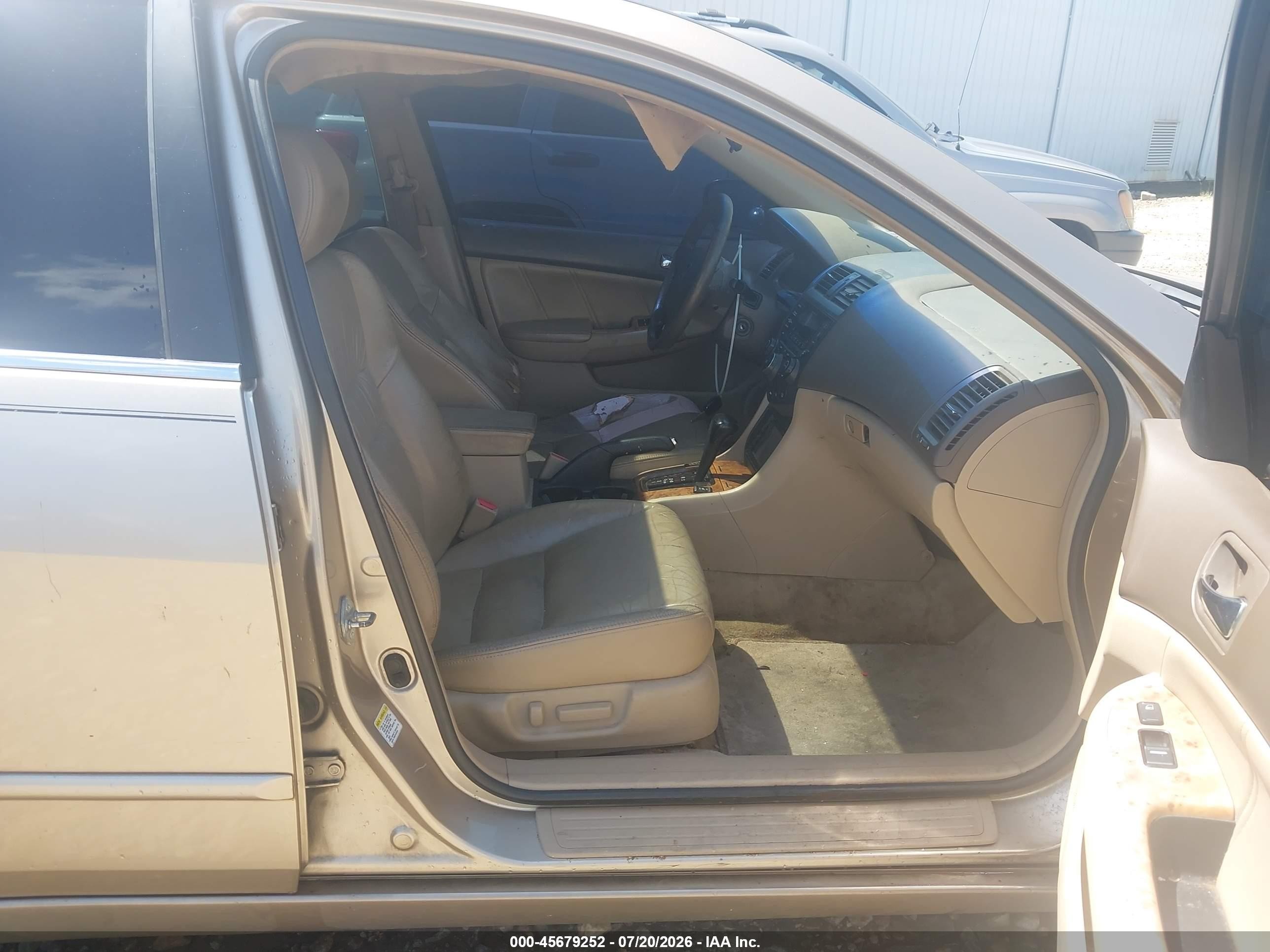 2005 Honda Accord 3.0 Ex Желто-коричневый vin: 1HGCM66565A026788