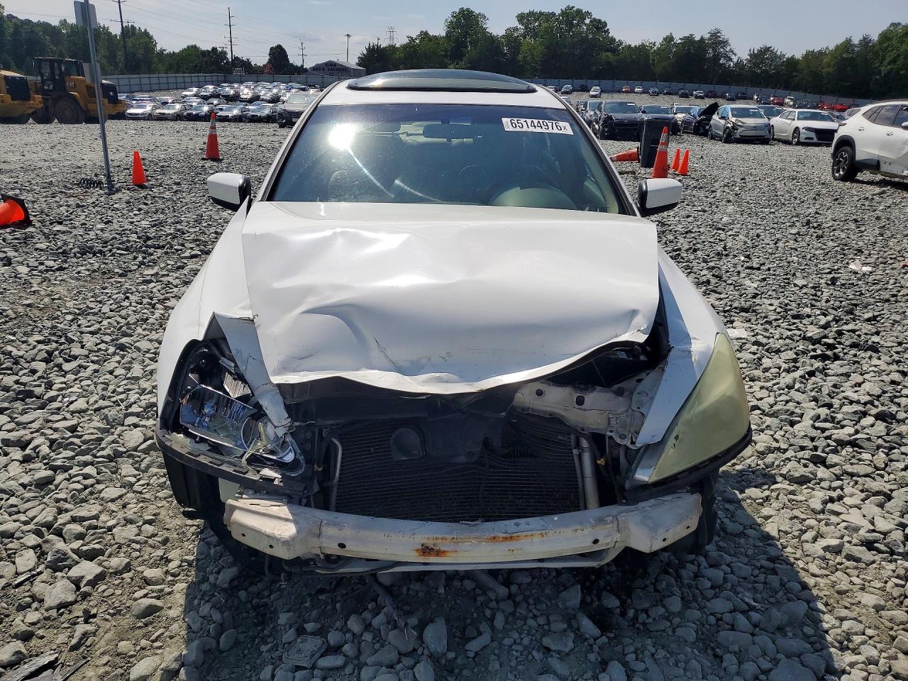 2005 Honda Accord Ex White vin: 1HGCM66565A044613