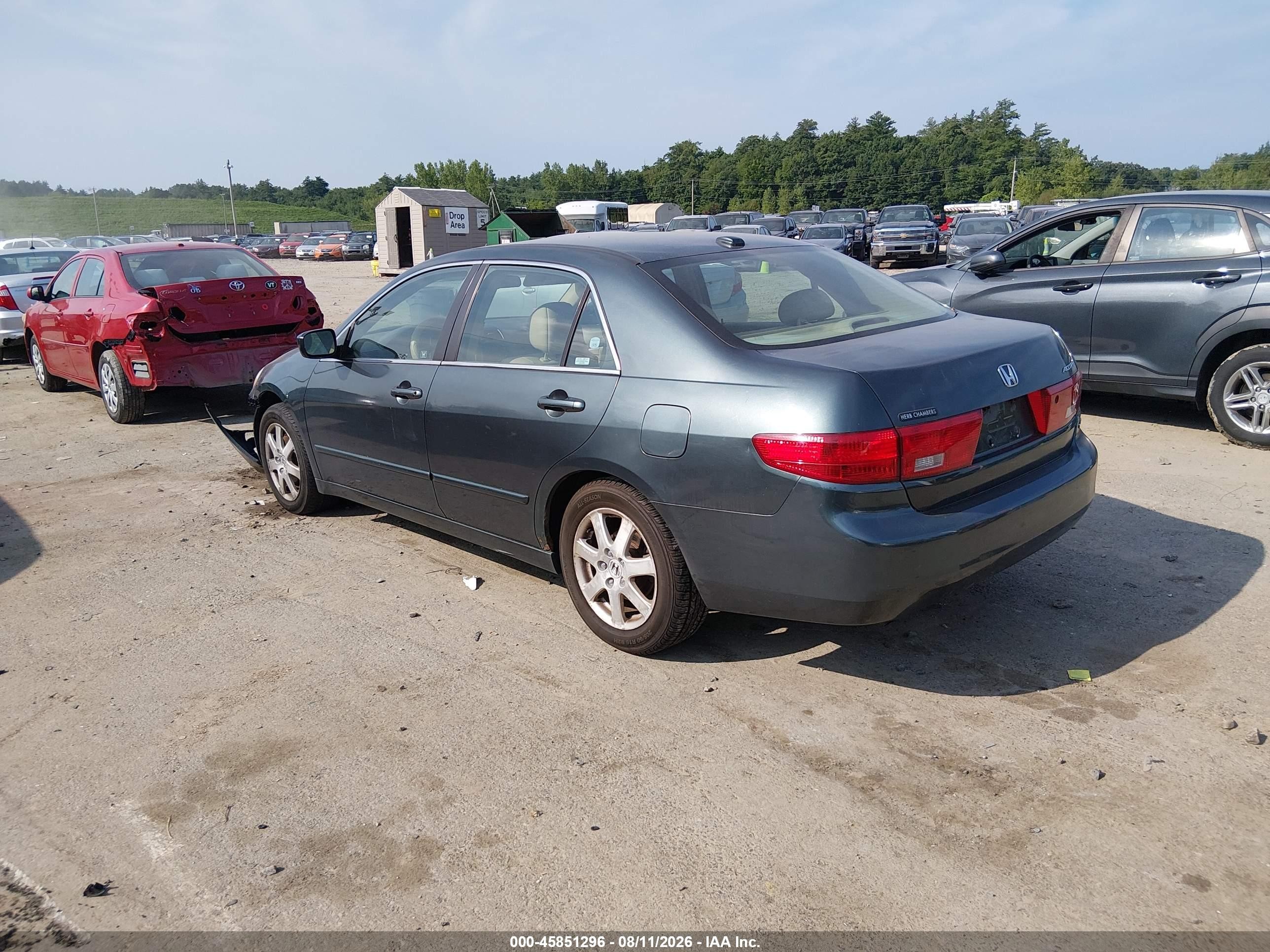 2005 Honda Accord 3.0 Ex Green vin: 1HGCM66565A049956