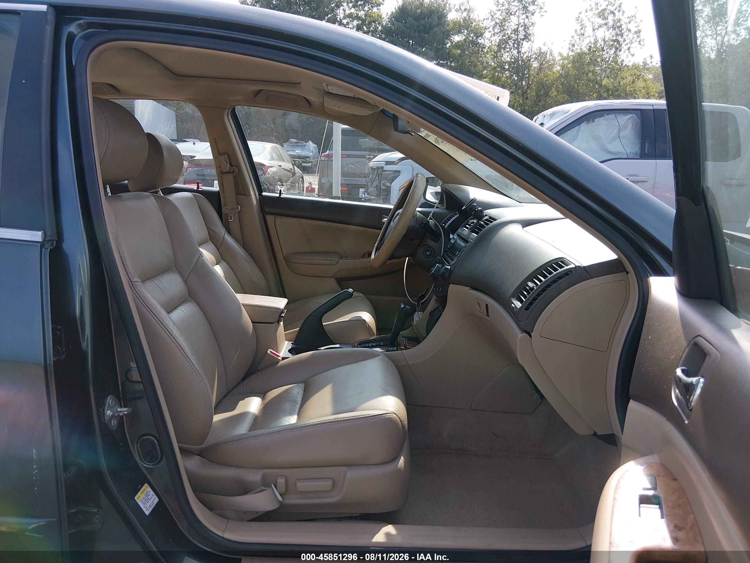 2005 Honda Accord 3.0 Ex Green vin: 1HGCM66565A049956