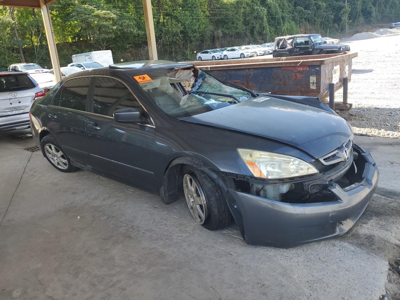 2005 Honda Accord Ex Gray vin: 1HGCM66565A064490