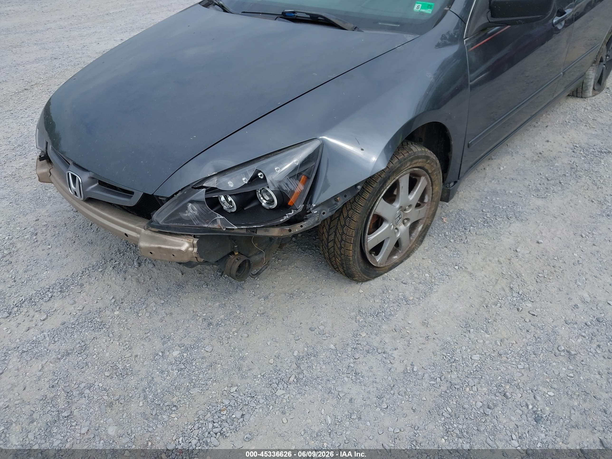 2005 Honda Accord 3.0 Ex Gray vin: 1HGCM66565A065736