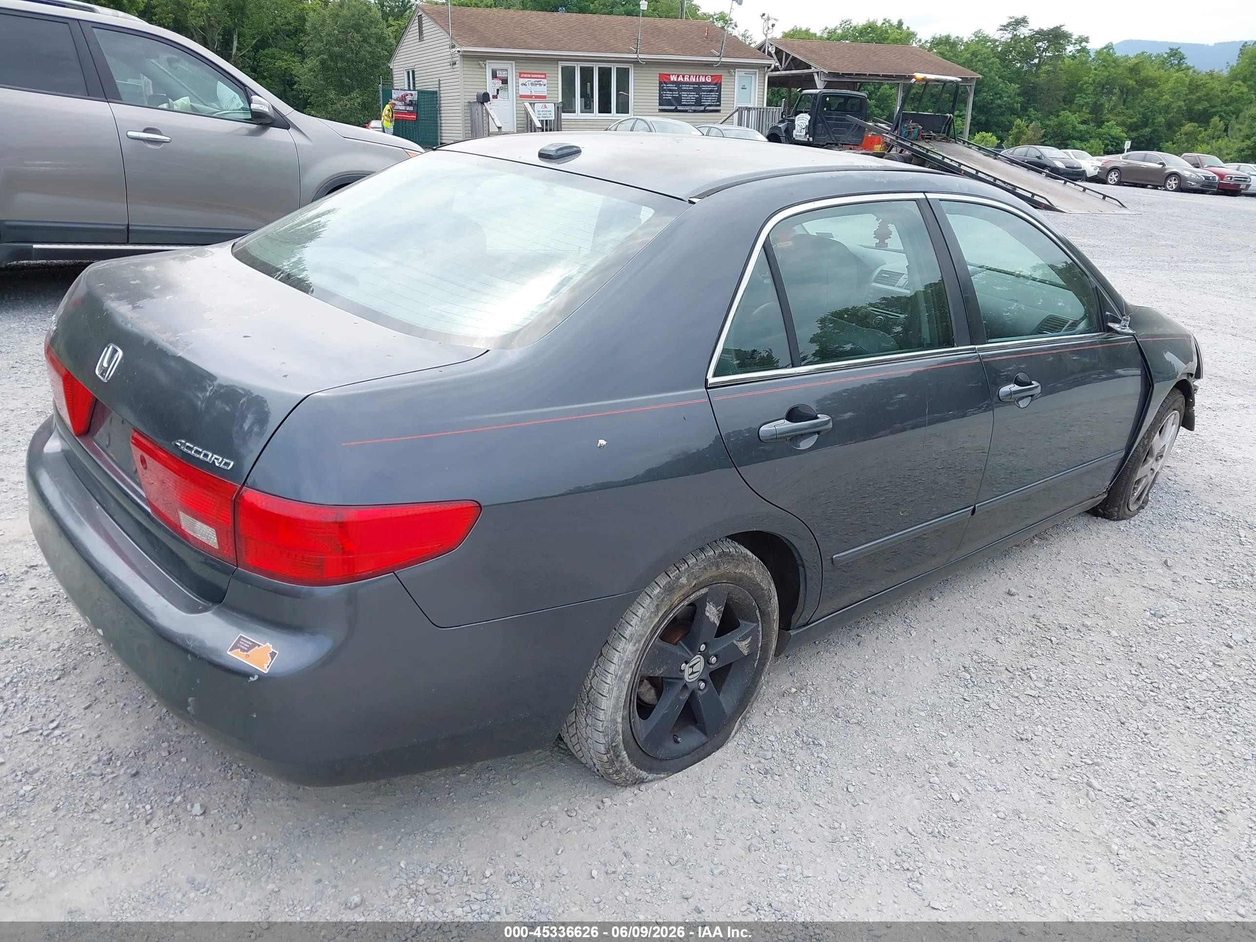2005 Honda Accord 3.0 Ex Gray vin: 1HGCM66565A065736