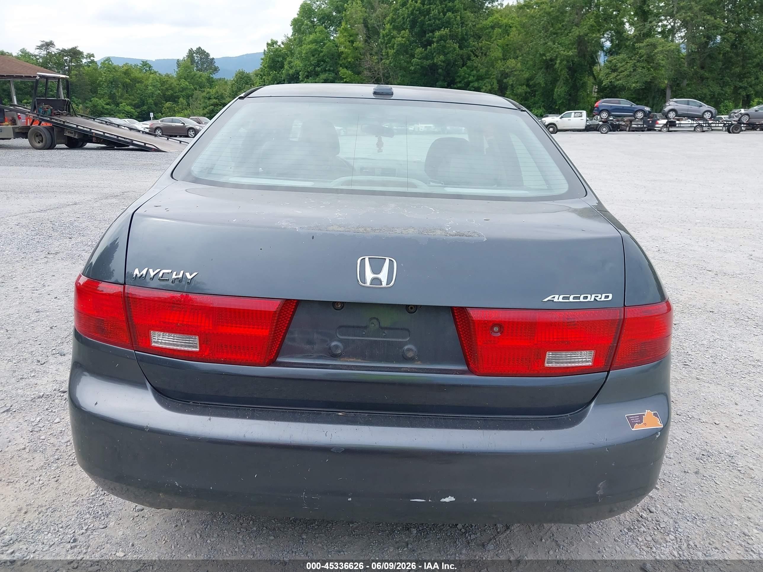 2005 Honda Accord 3.0 Ex Gray vin: 1HGCM66565A065736