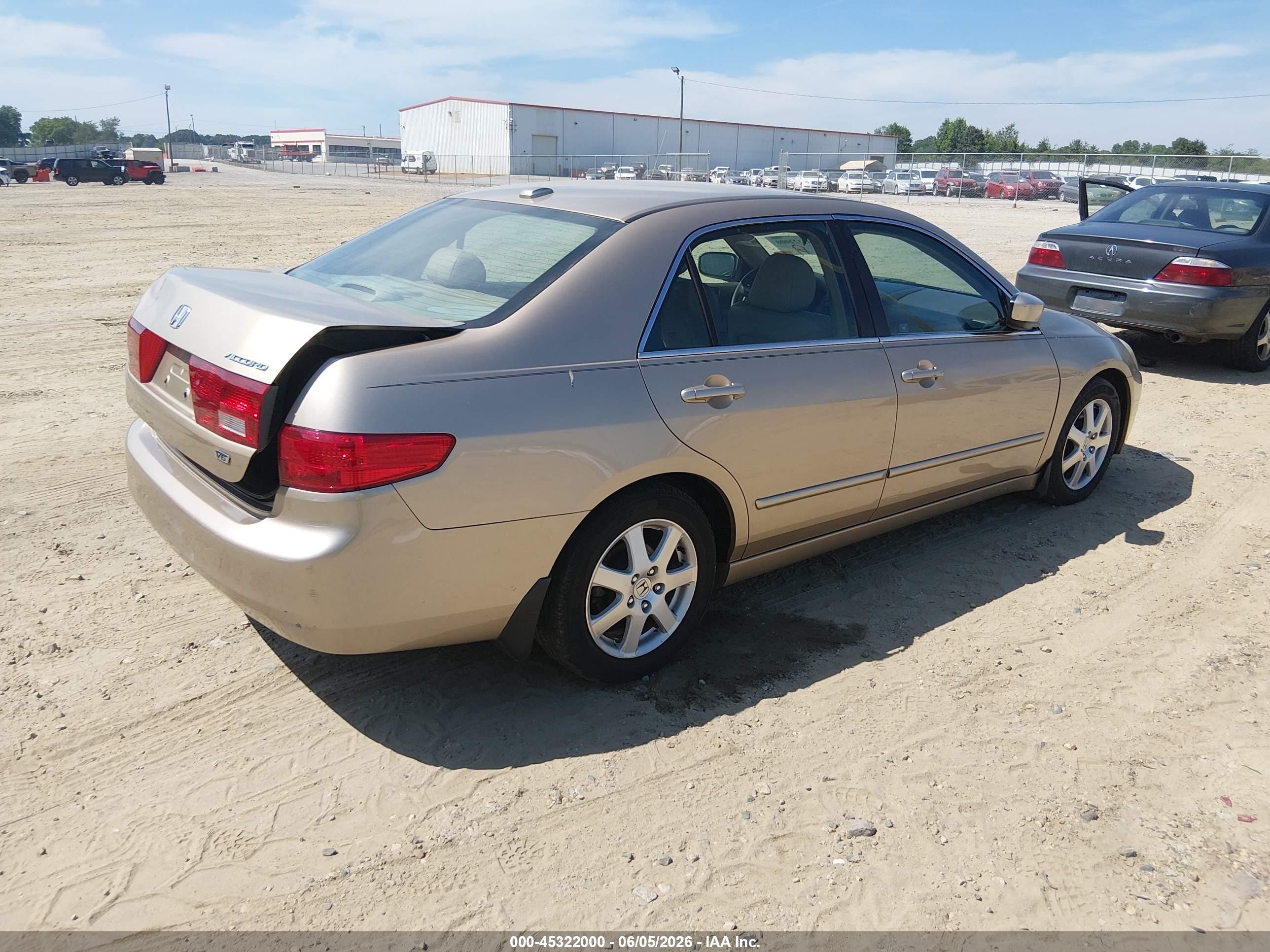 2005 Honda Accord 3.0 Ex Champagne vin: 1HGCM66565A070676