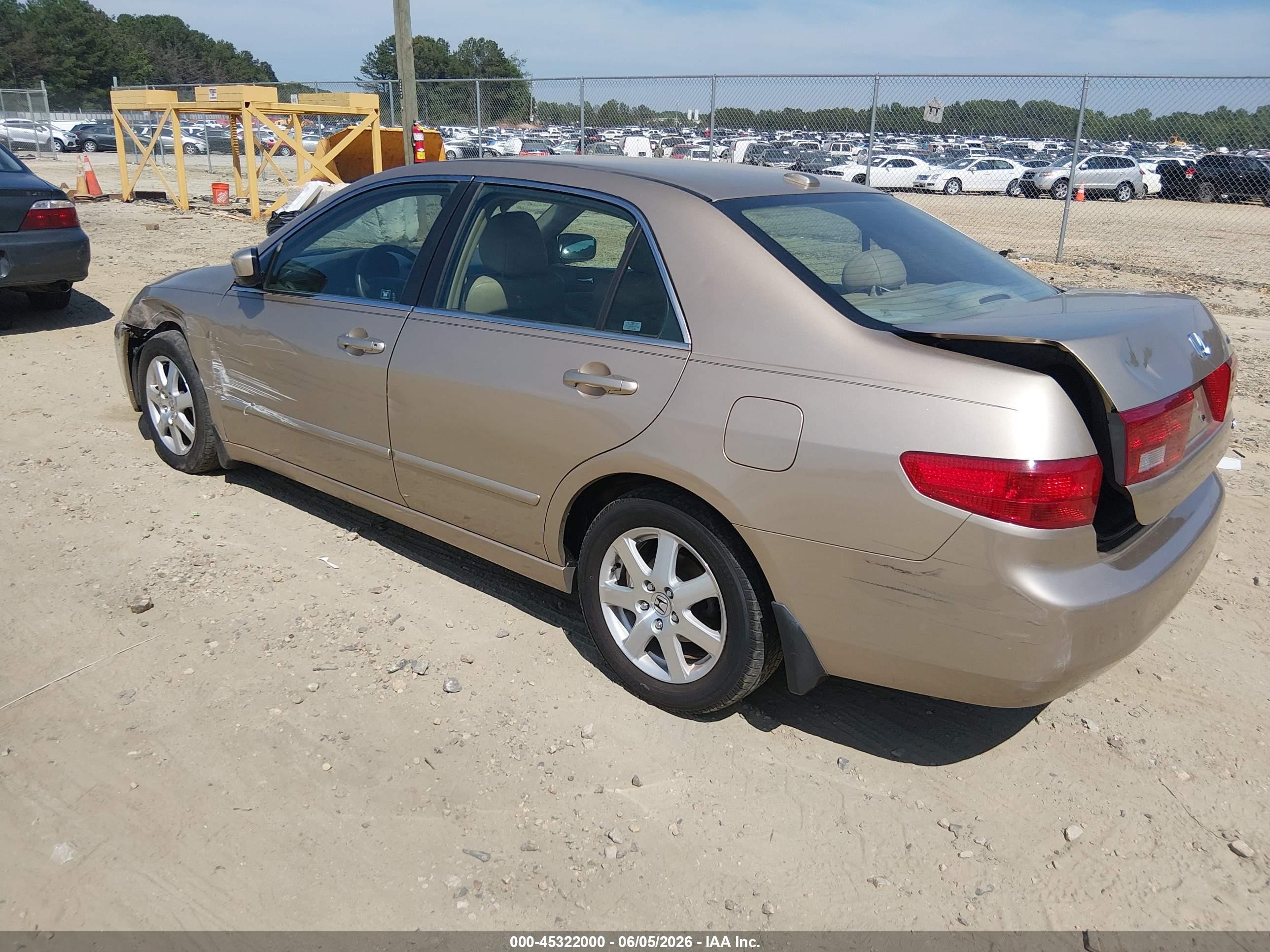 2005 Honda Accord 3.0 Ex Champagne vin: 1HGCM66565A070676